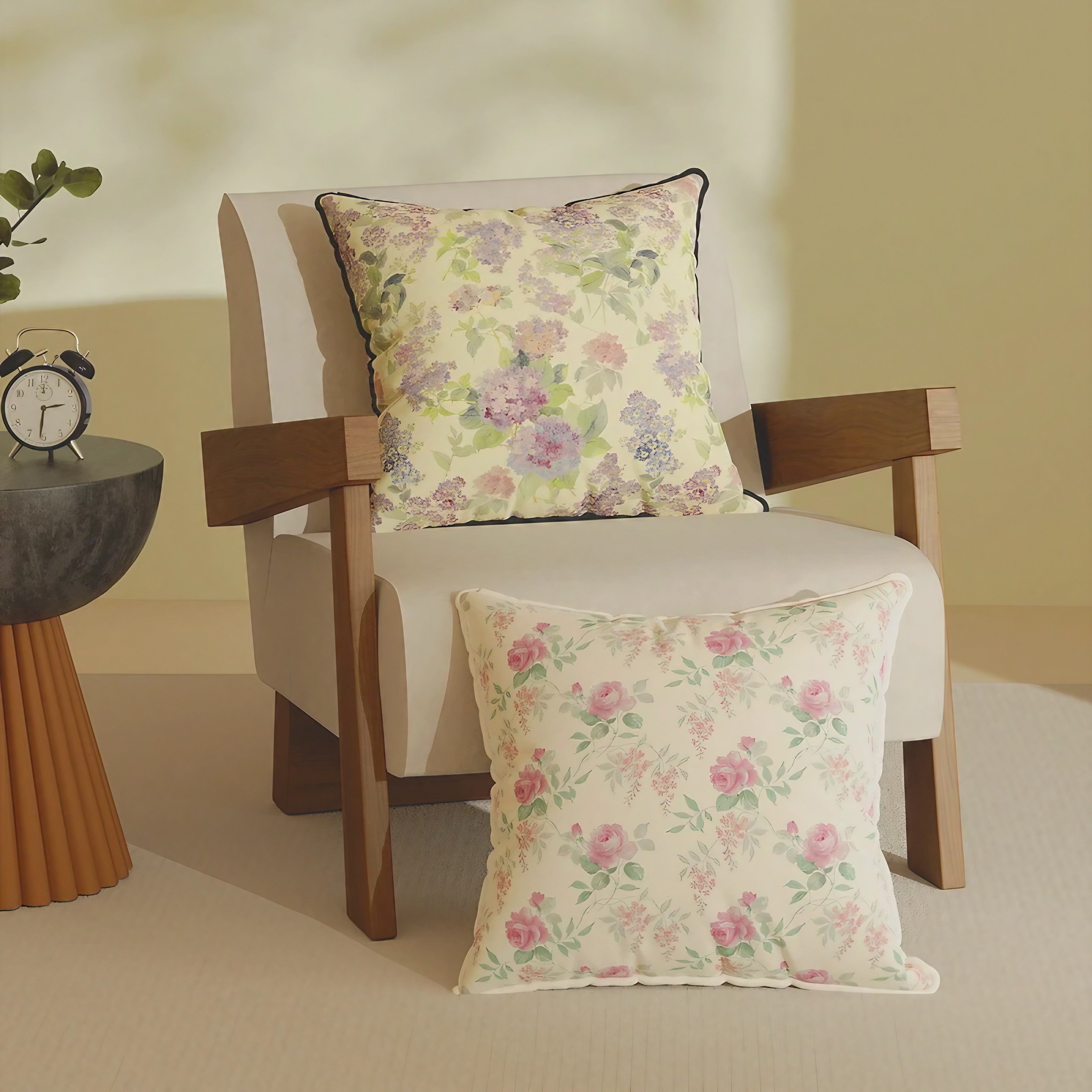 Hydrangea Rose Cushion Covers