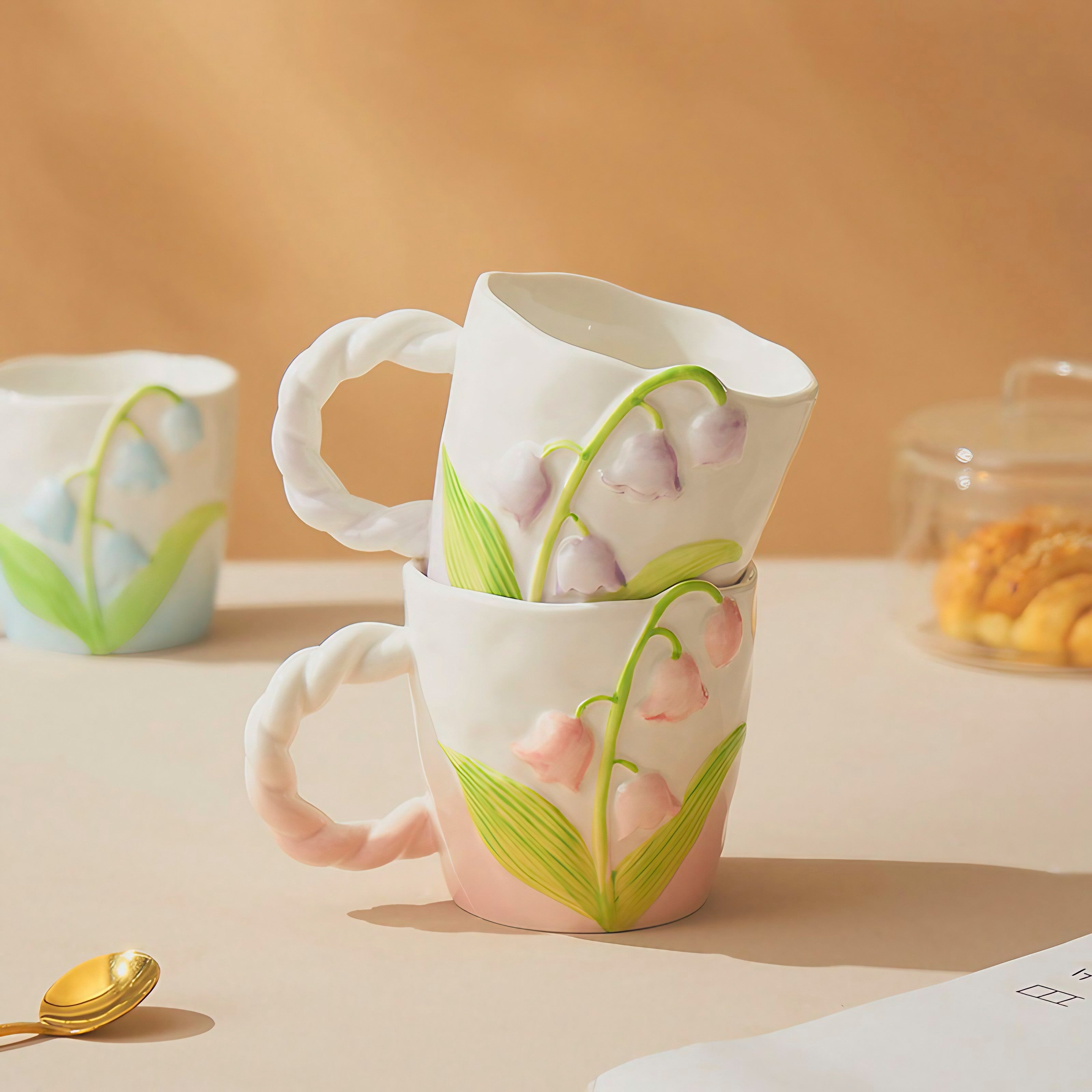 Lily Bell Garden Mugs