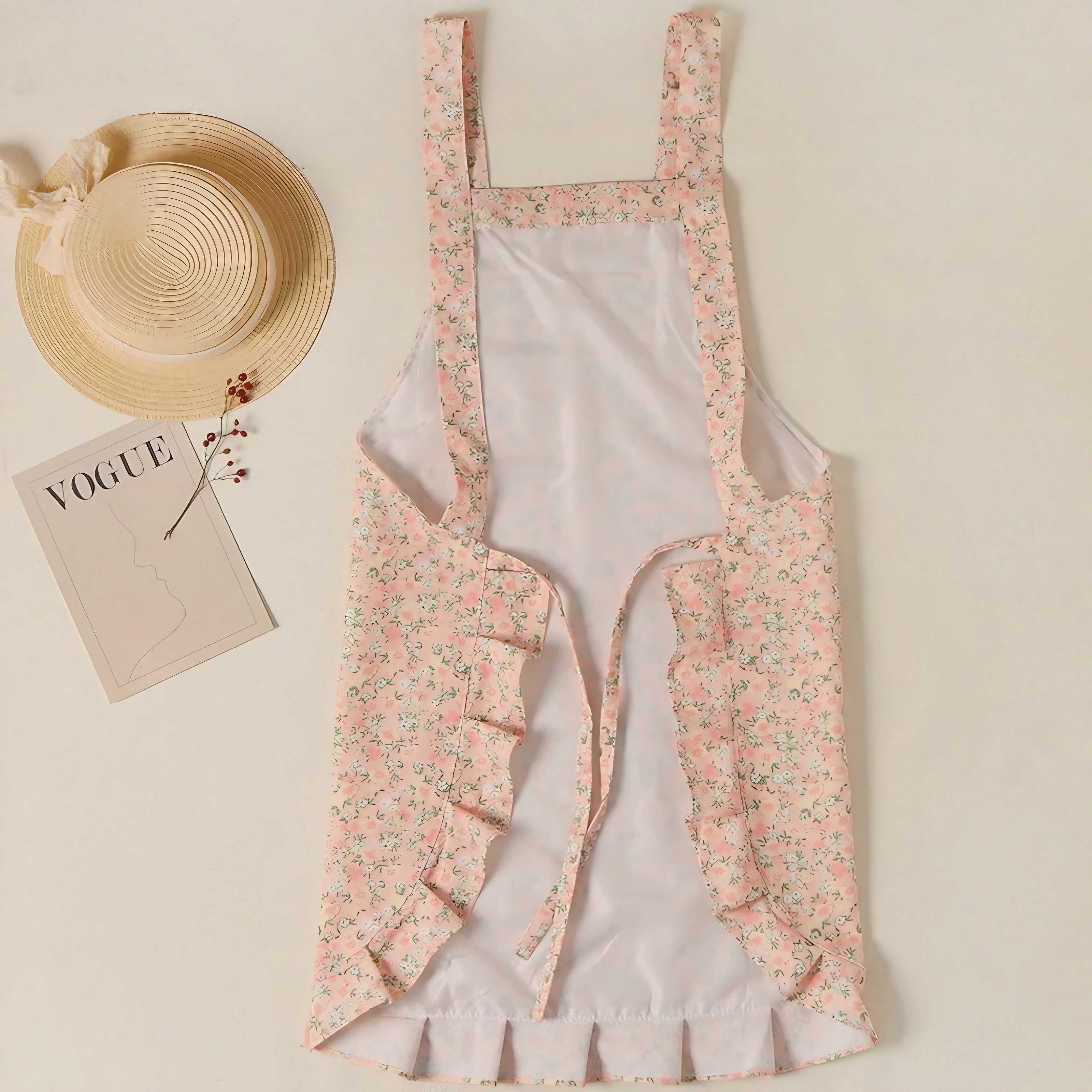 Lovely Flora Ruffle Apron