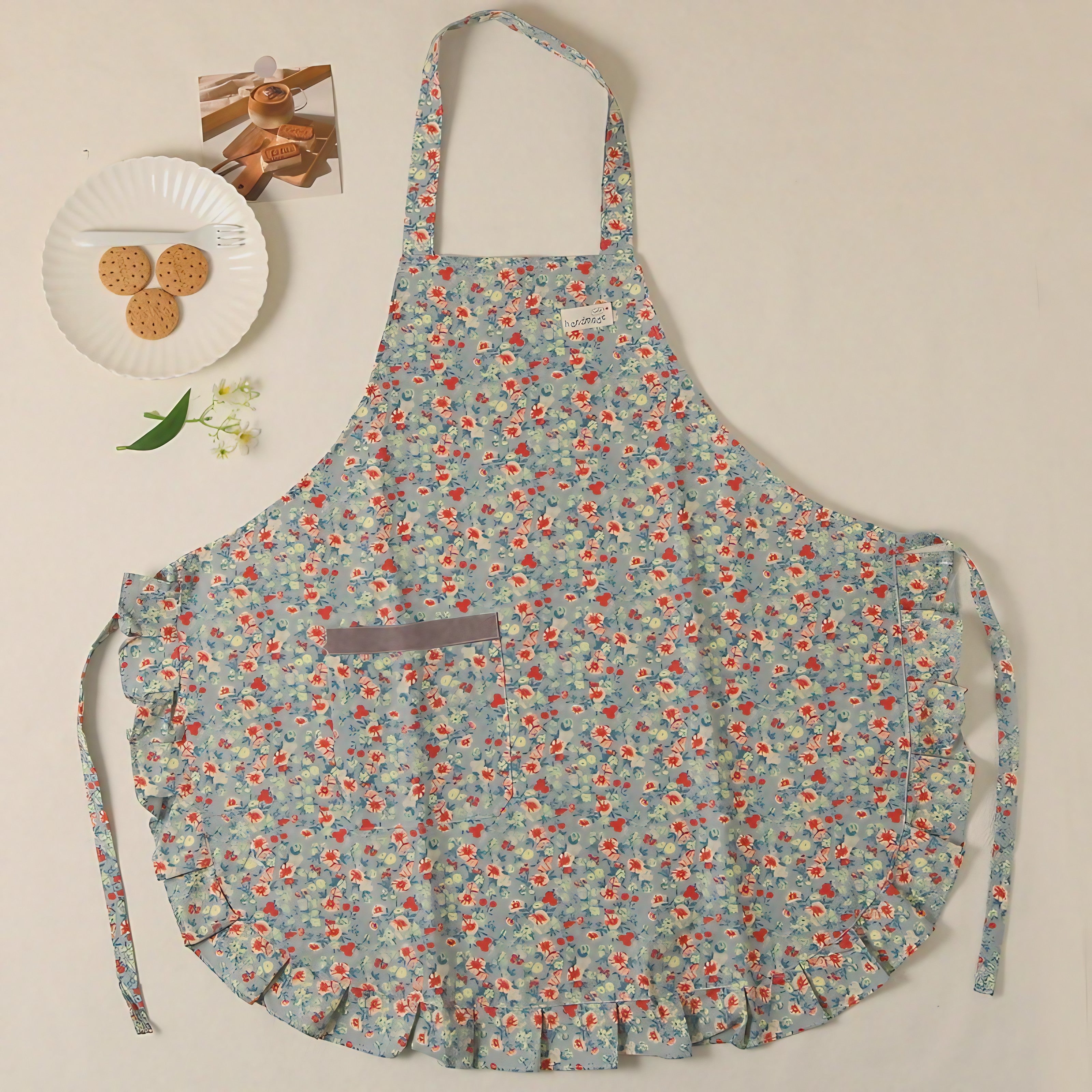 Lovely Flora Ruffle Apron