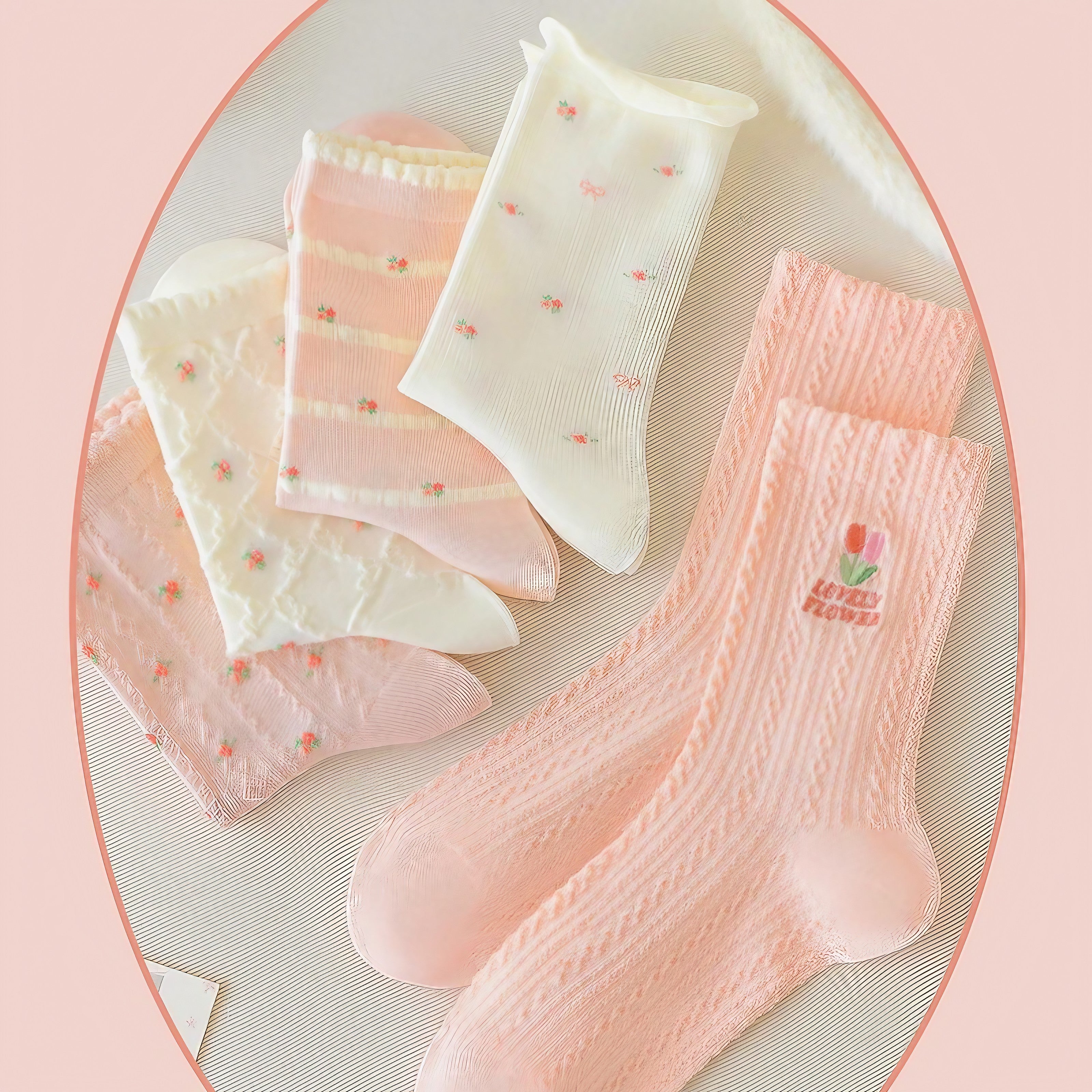 Lovely Petal Socks