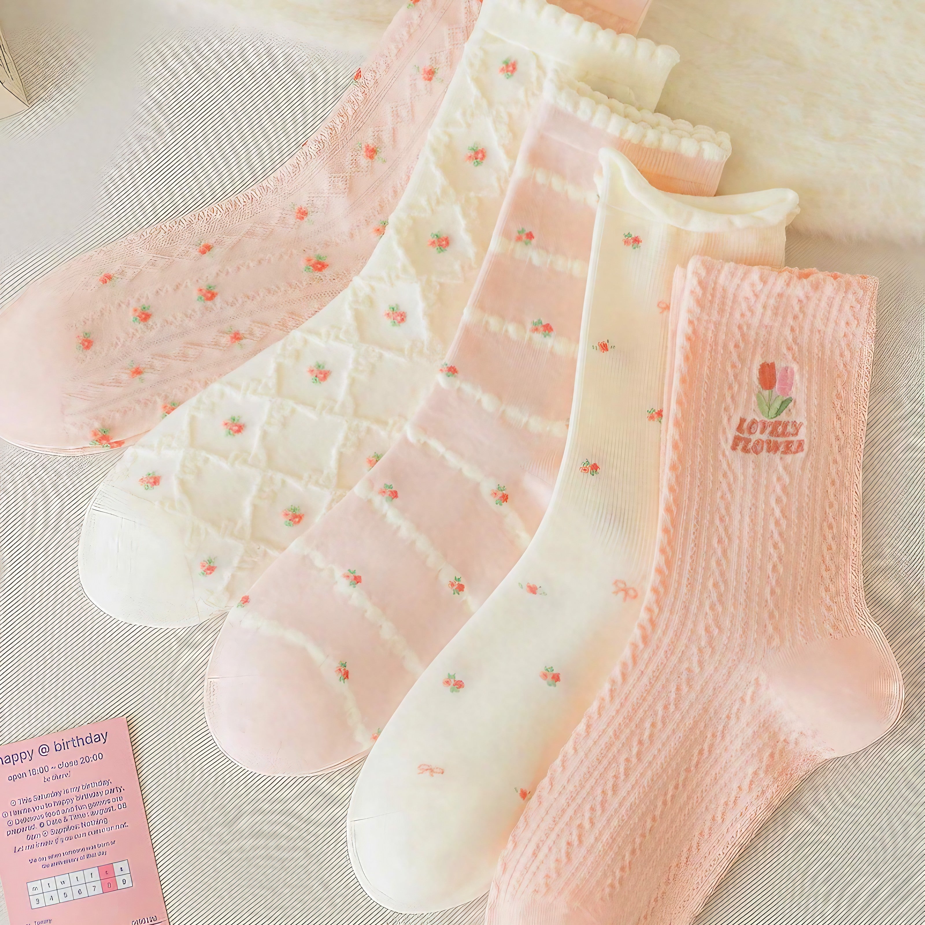 Lovely Petal Socks