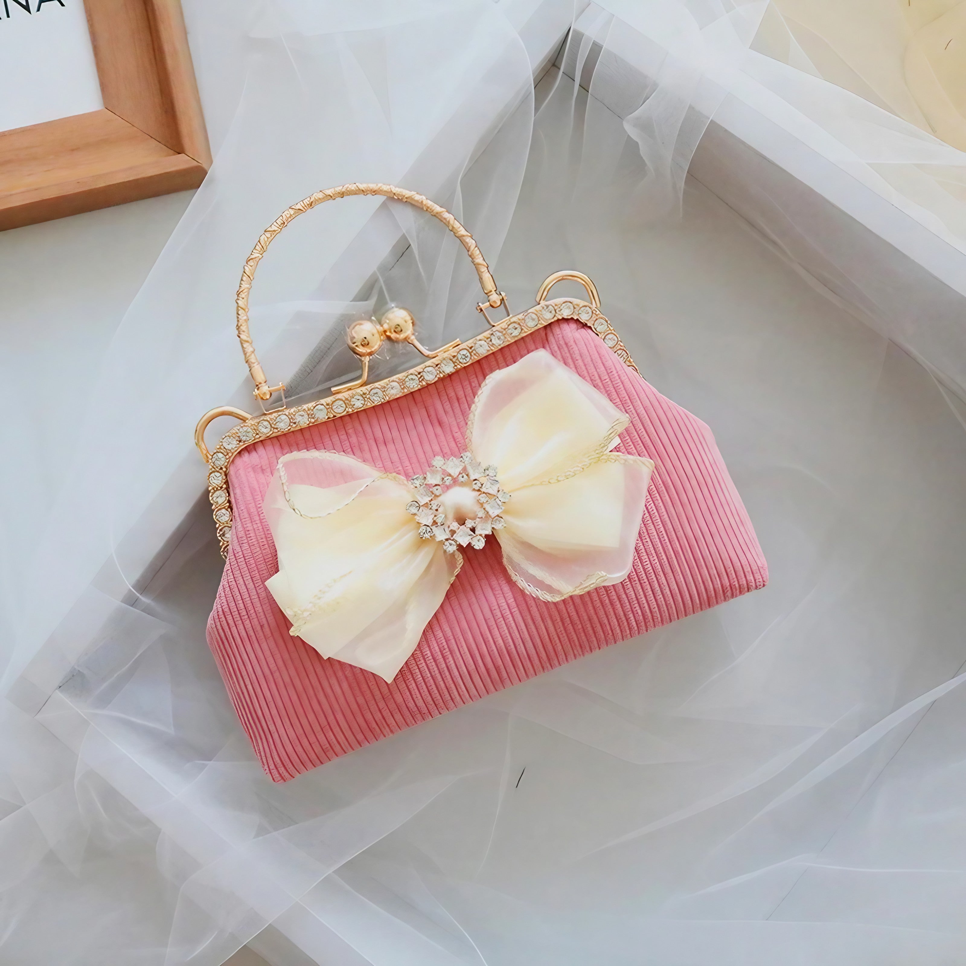 Luxe Ribbon Clutch