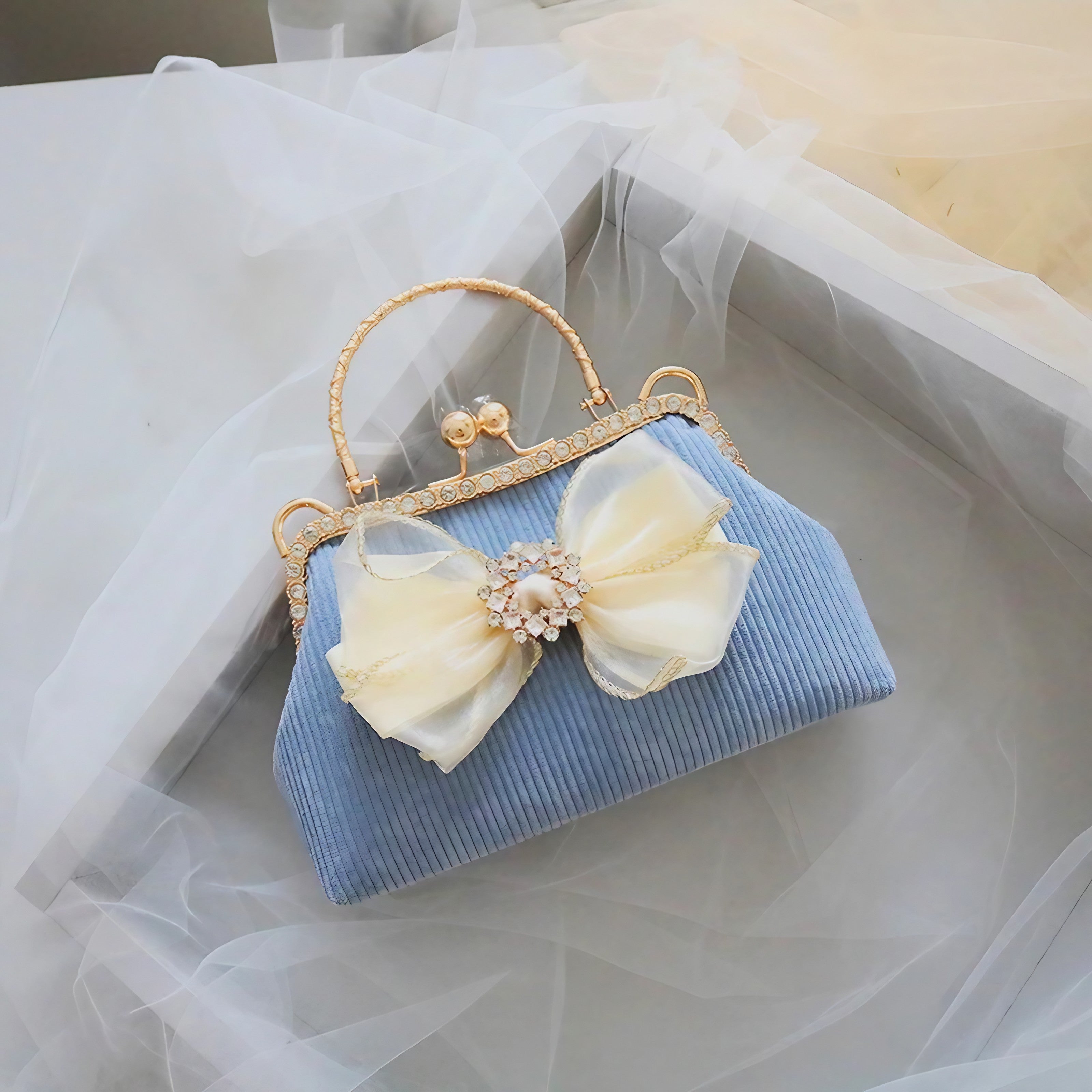 Luxe Ribbon Clutch