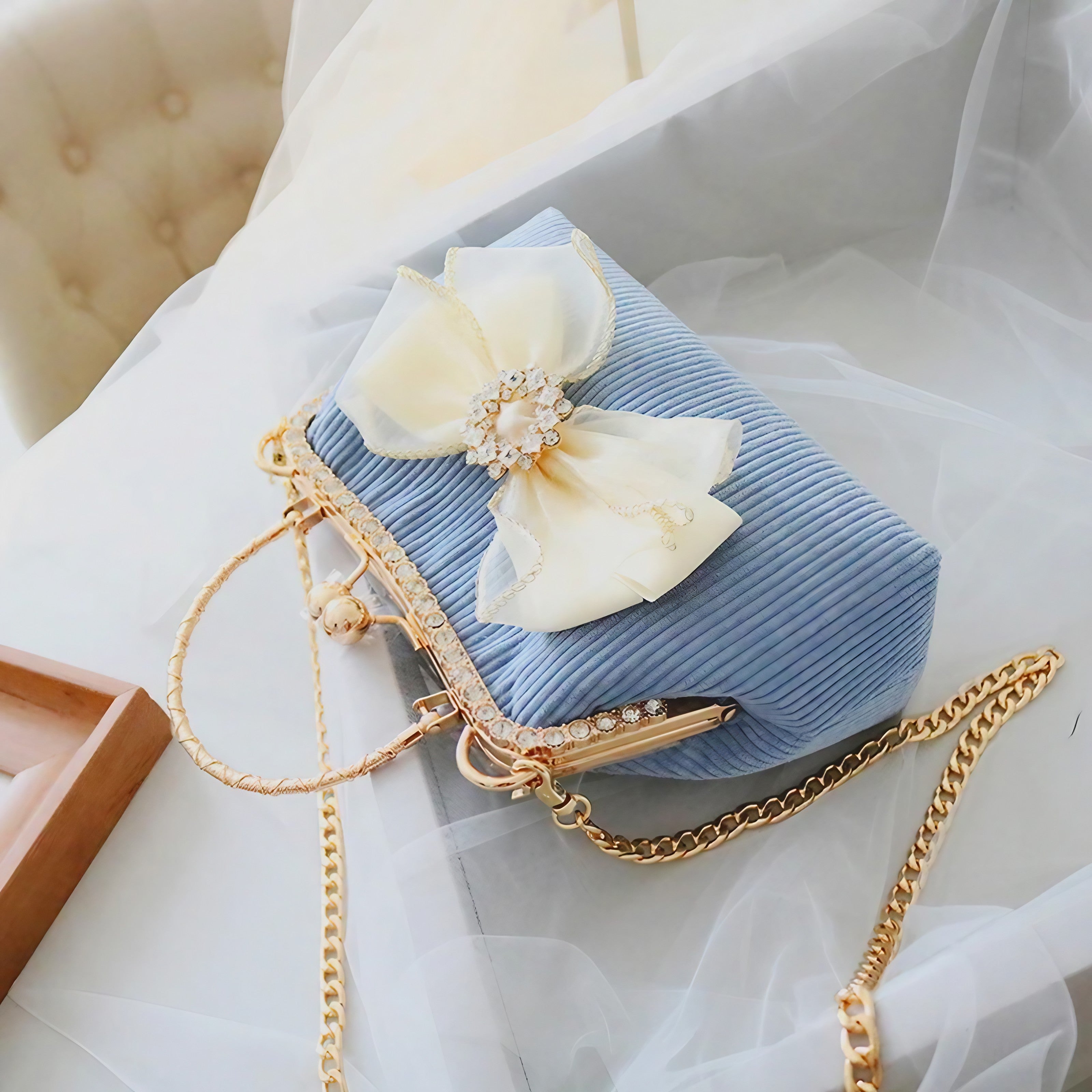 Luxe Ribbon Clutch