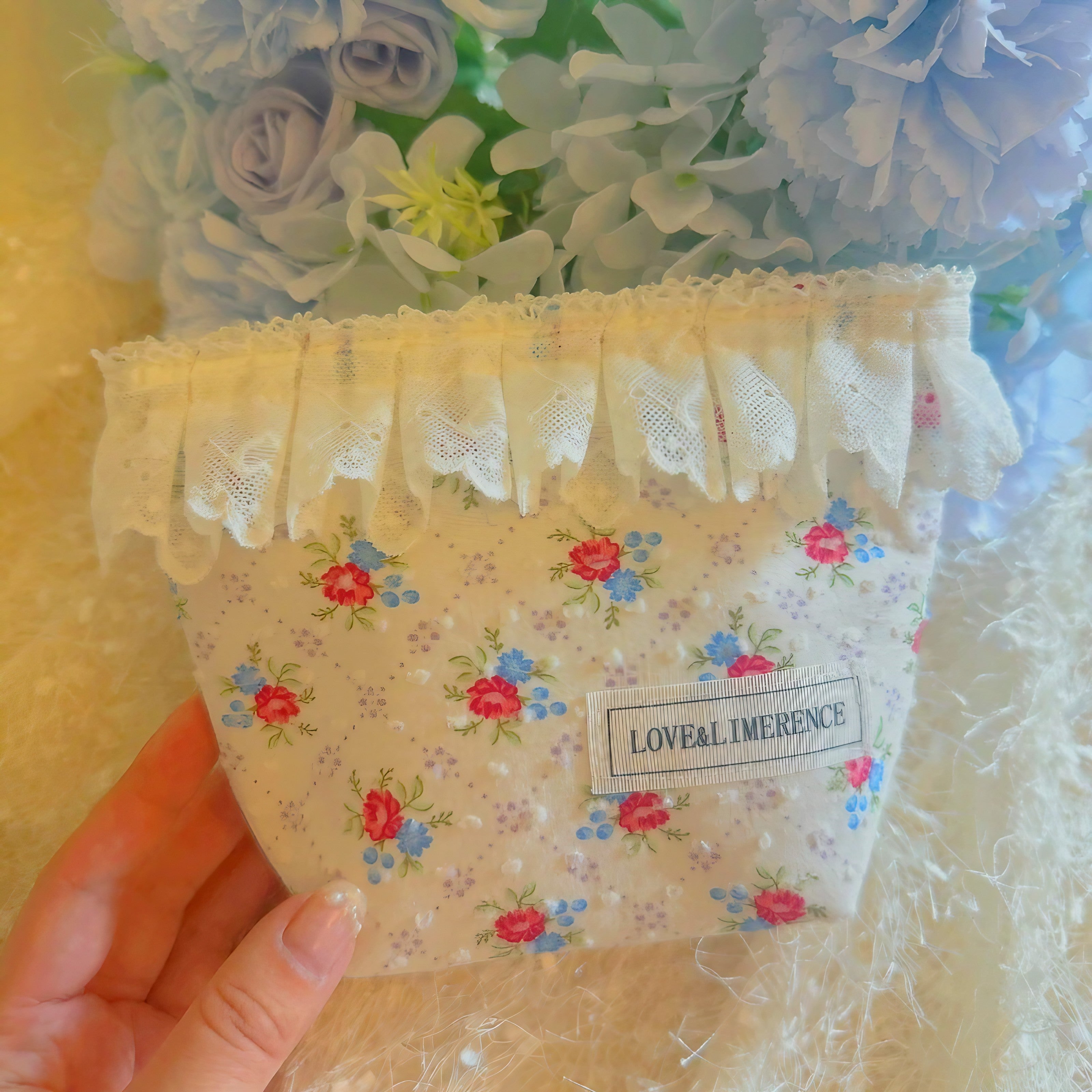 Blossom Ruffle Pouch