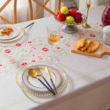 Meadow Stitch Linen Tablecloth