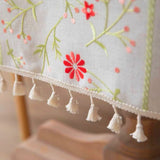Meadow Stitch Linen Tablecloth