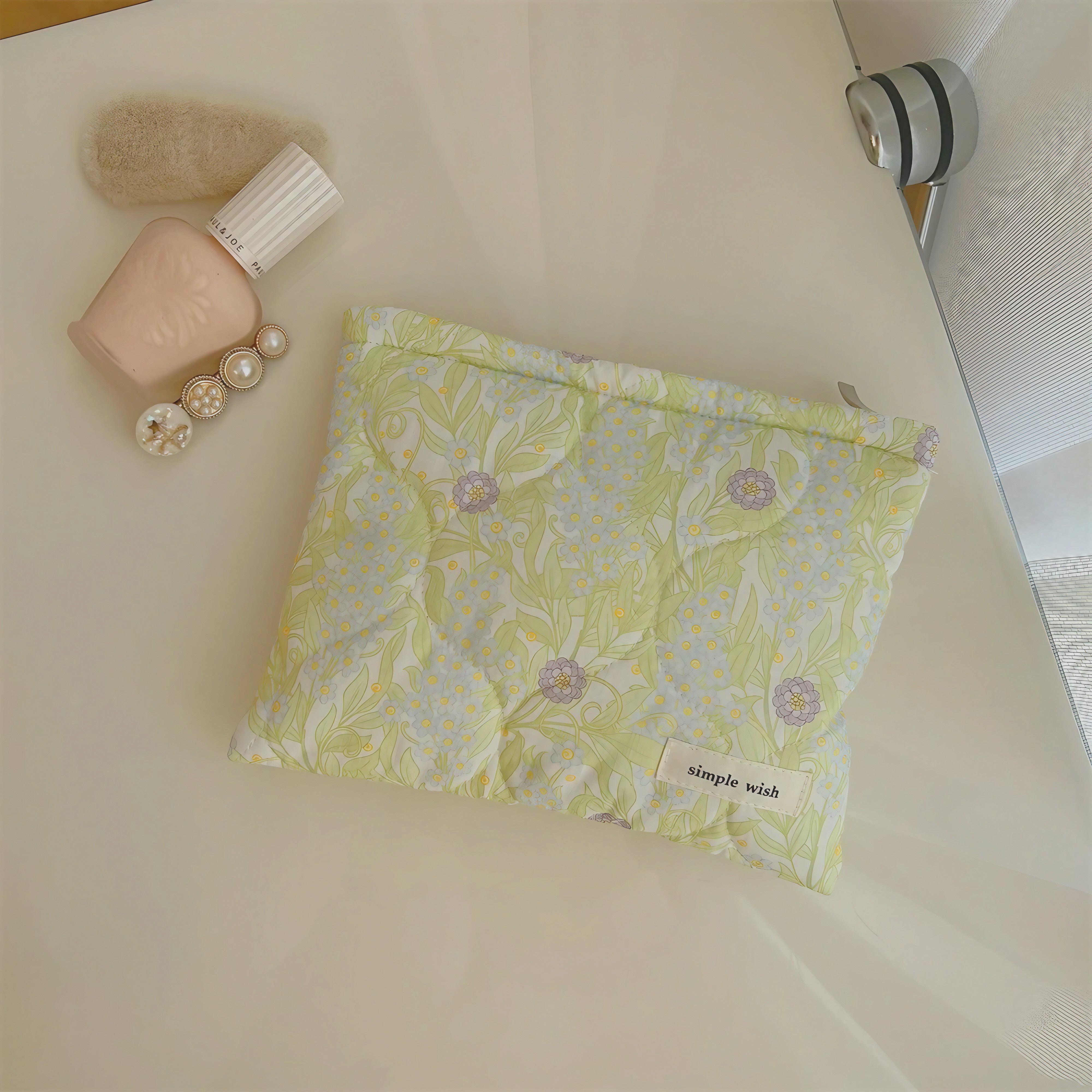 Watercolor Bloom Pouch