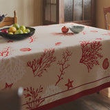 Mediterranean Coral Tablecloth