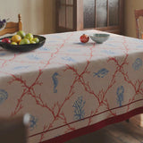 Mediterranean Coral Tablecloth