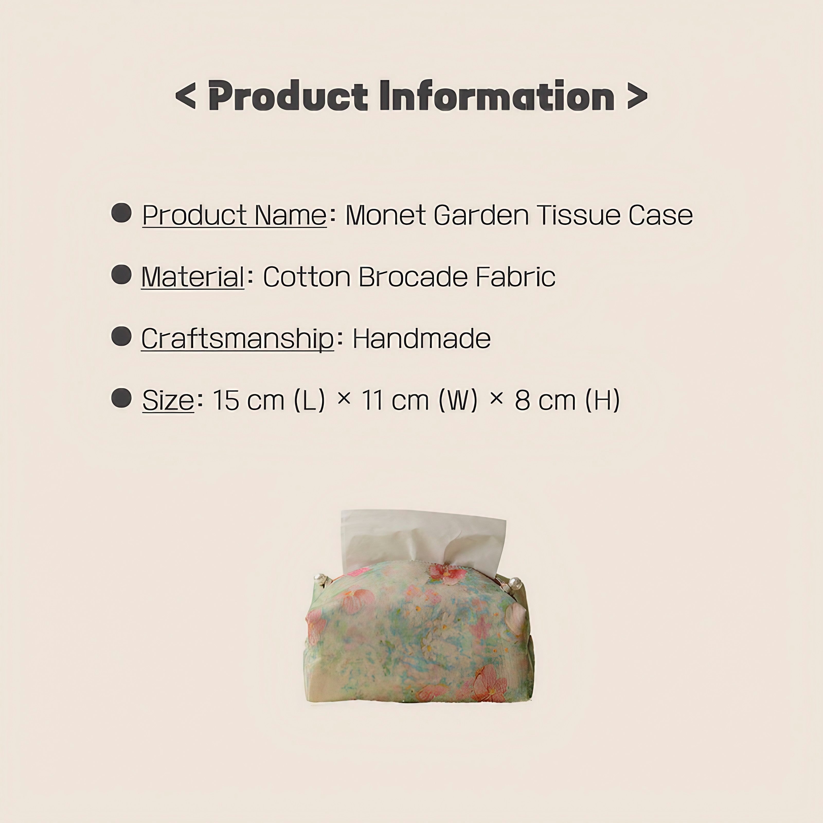 Monet Garden Tissue Case