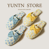 Rosy Ribbon Slippers