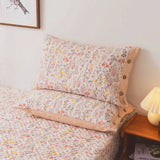 Soft Blossom Button Pillowcase