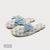 Rosy Ribbon Slippers