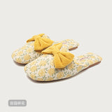 Rosy Ribbon Slippers