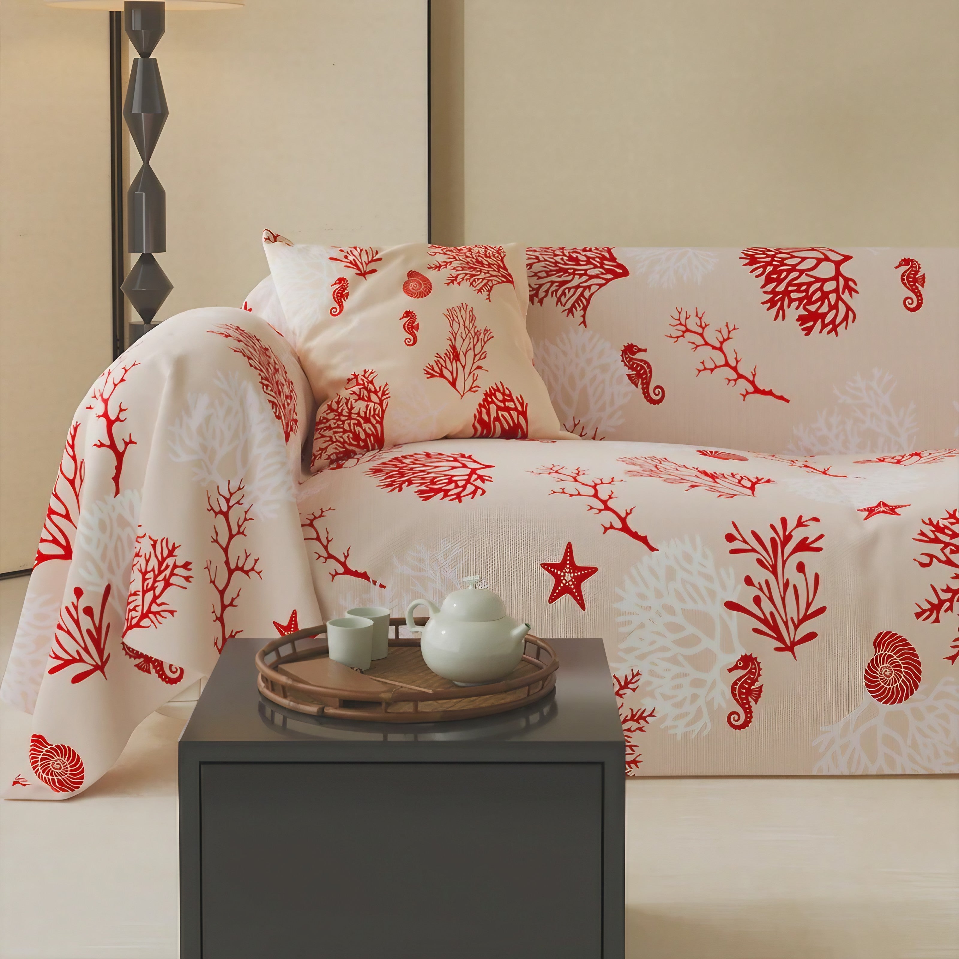 Ocean Lattice Sofa Covers