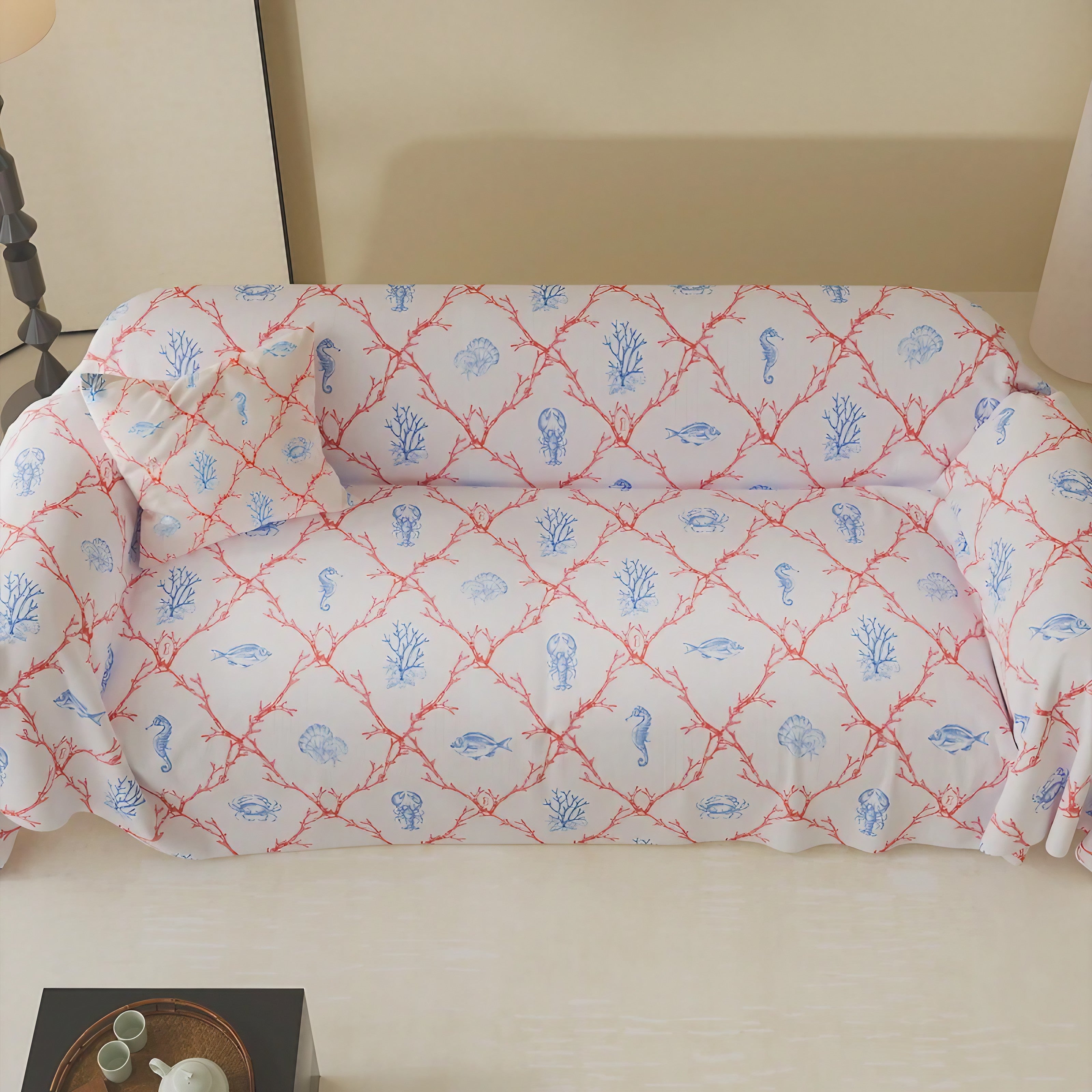 Ocean Lattice Sofa Covers