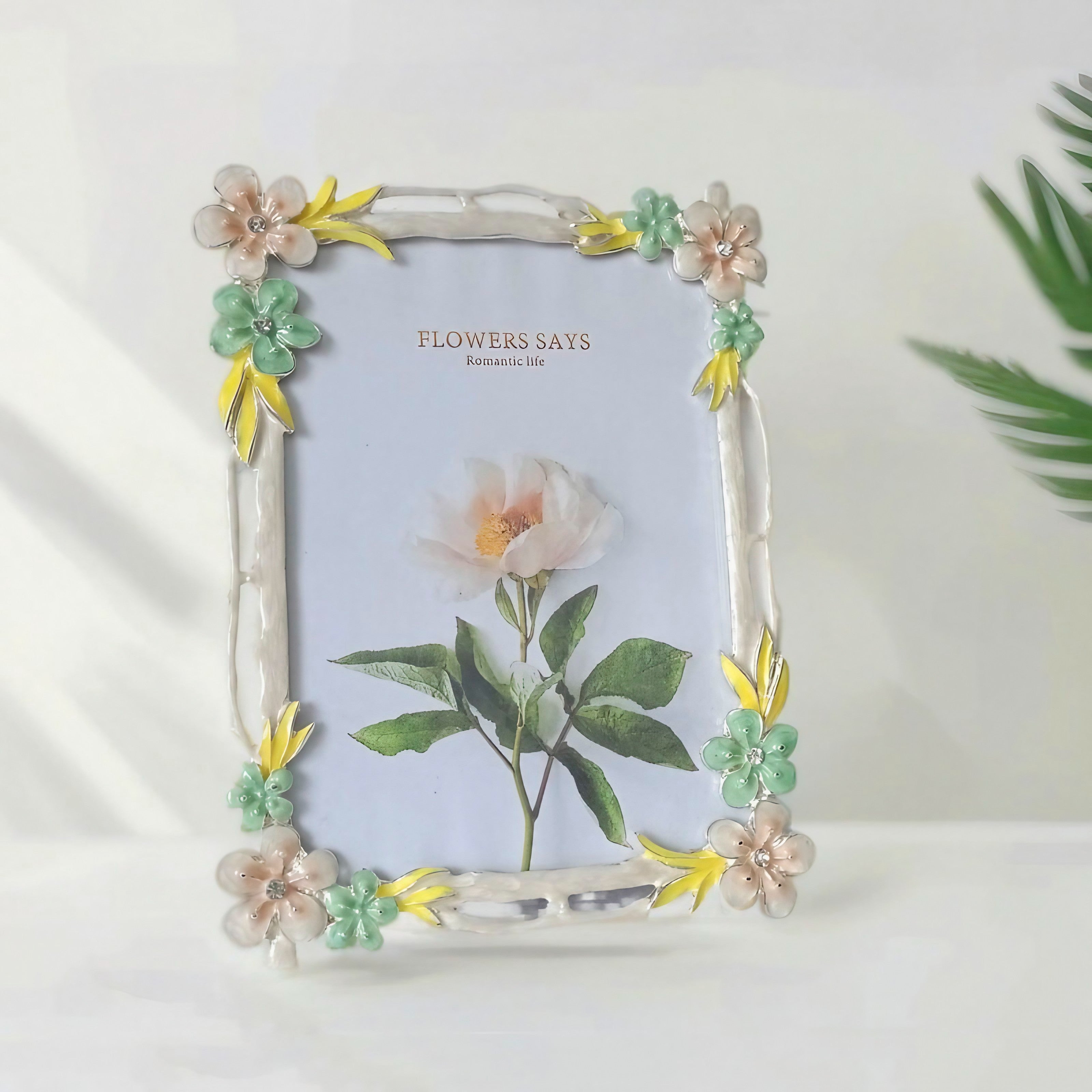 Pastel Blossom Enamel Frame