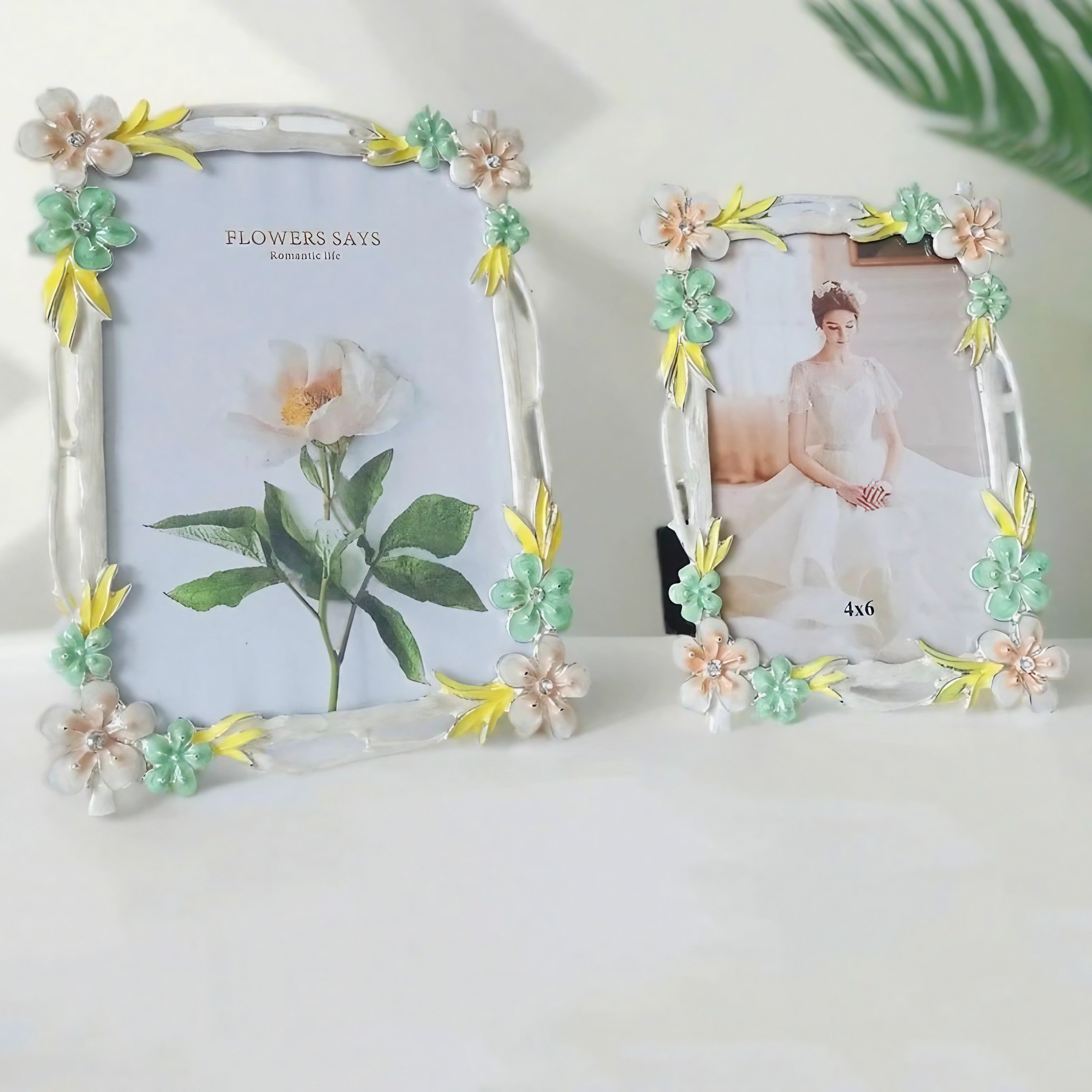 Pastel Blossom Enamel Frame