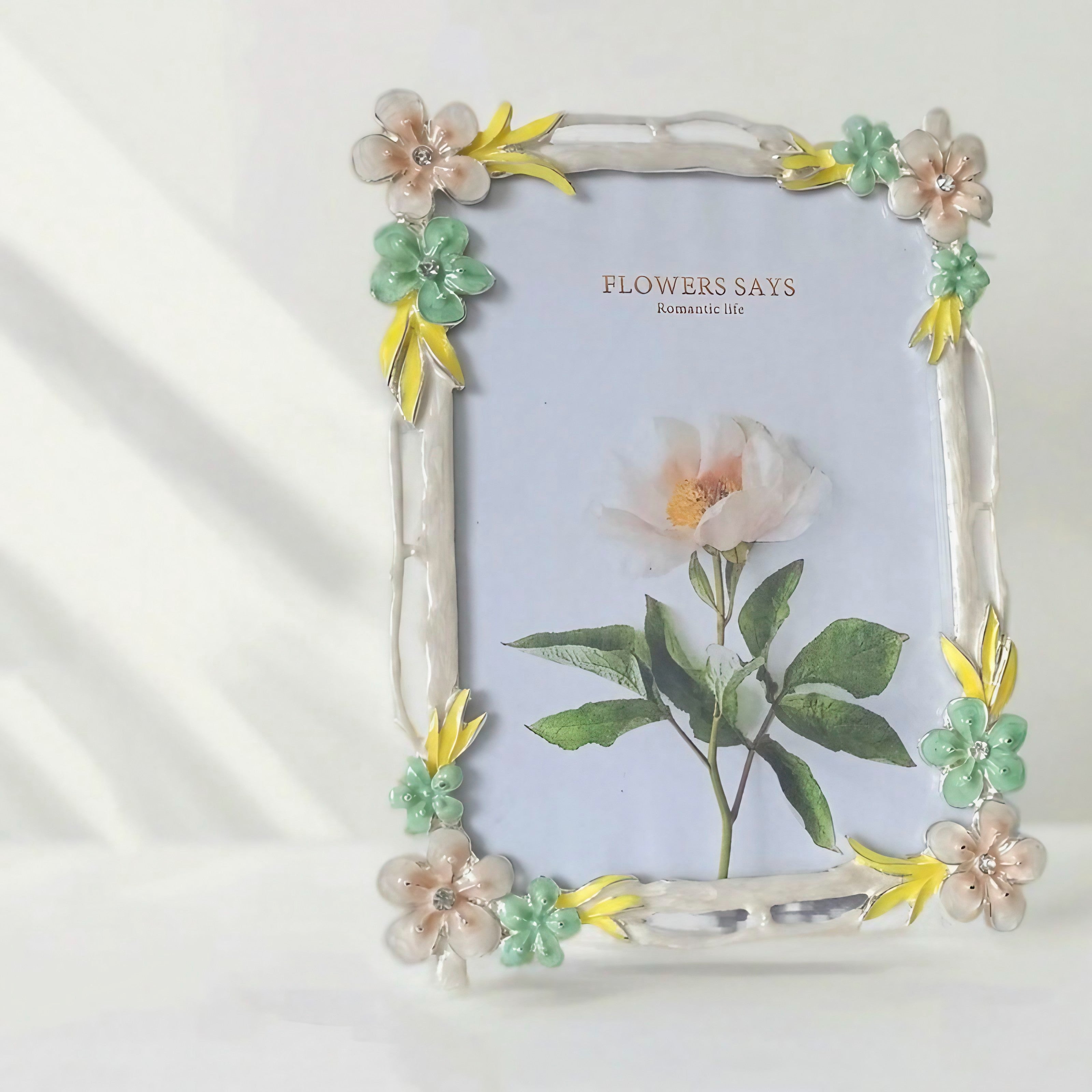 Pastel Blossom Enamel Frame