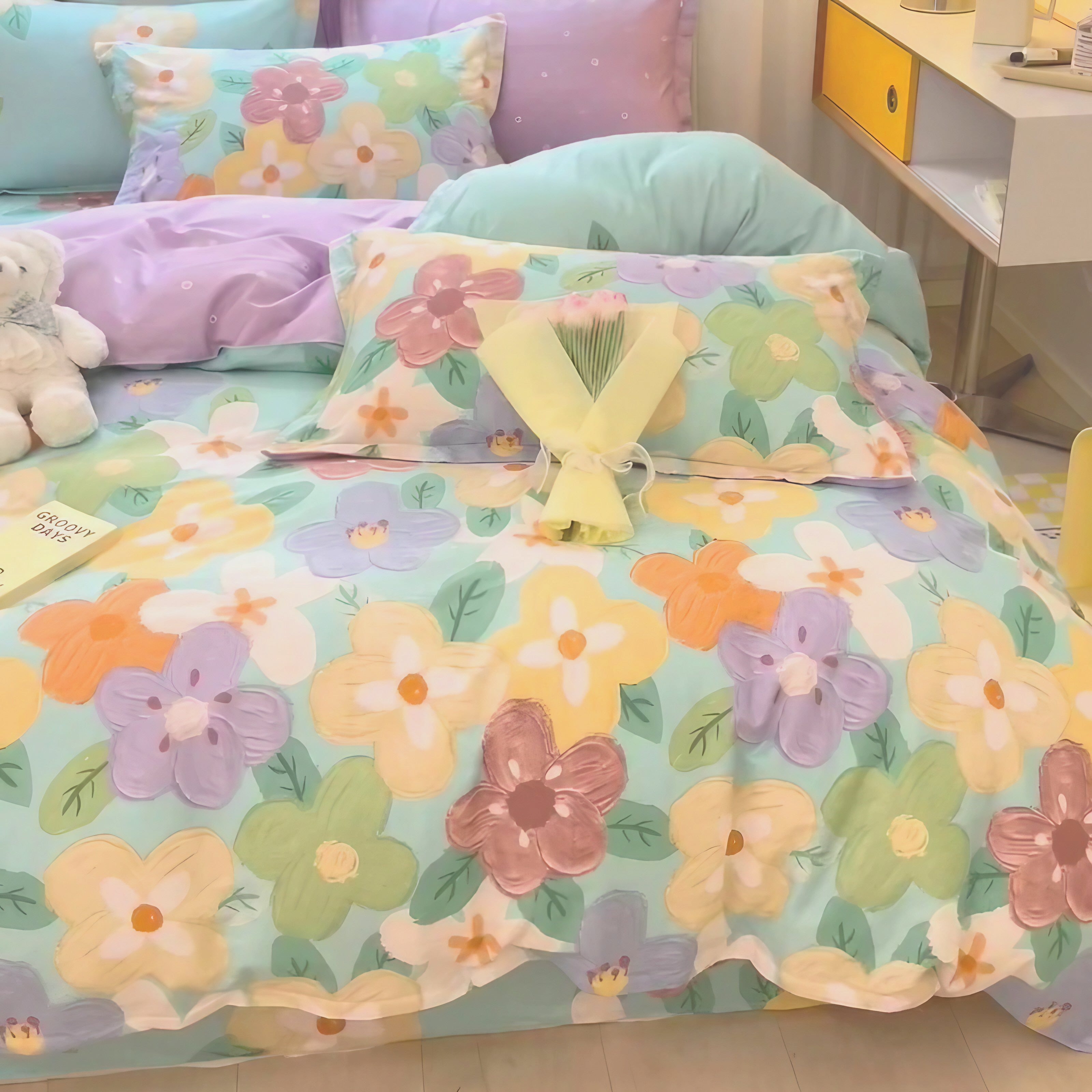 Pastel Garden Bedding Set