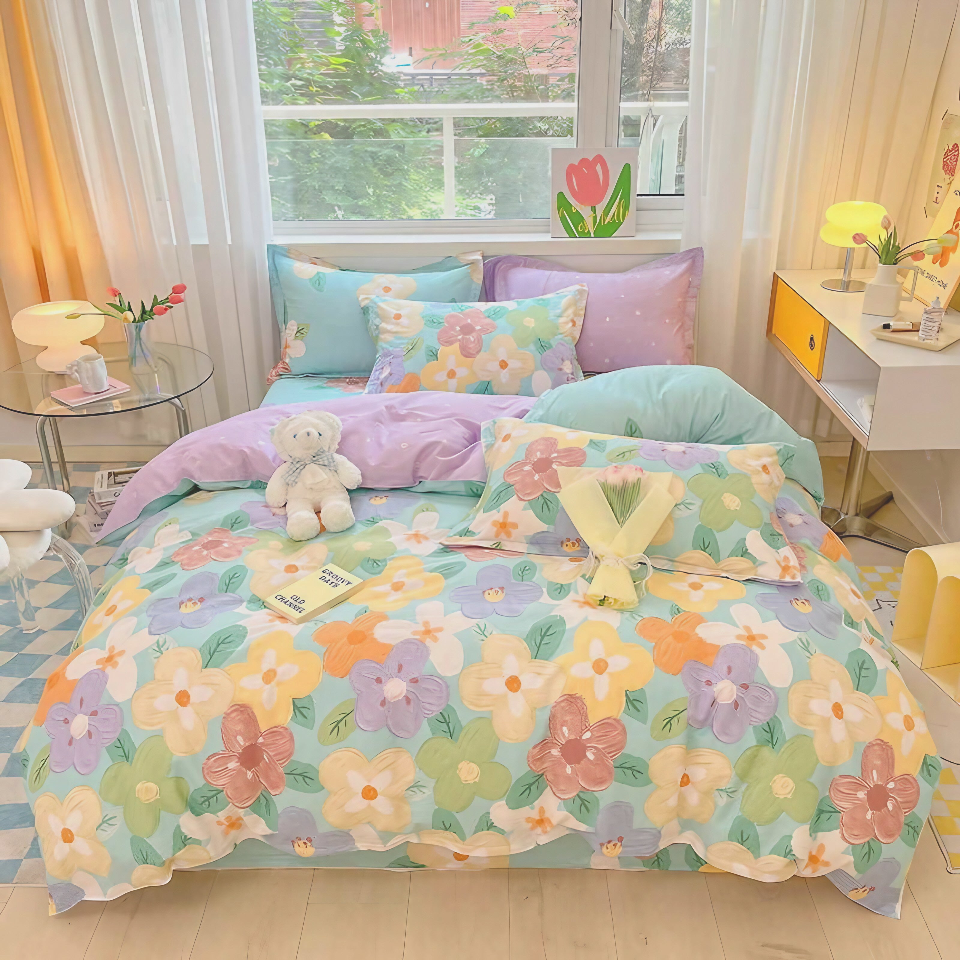 Pastel Garden Bedding Set