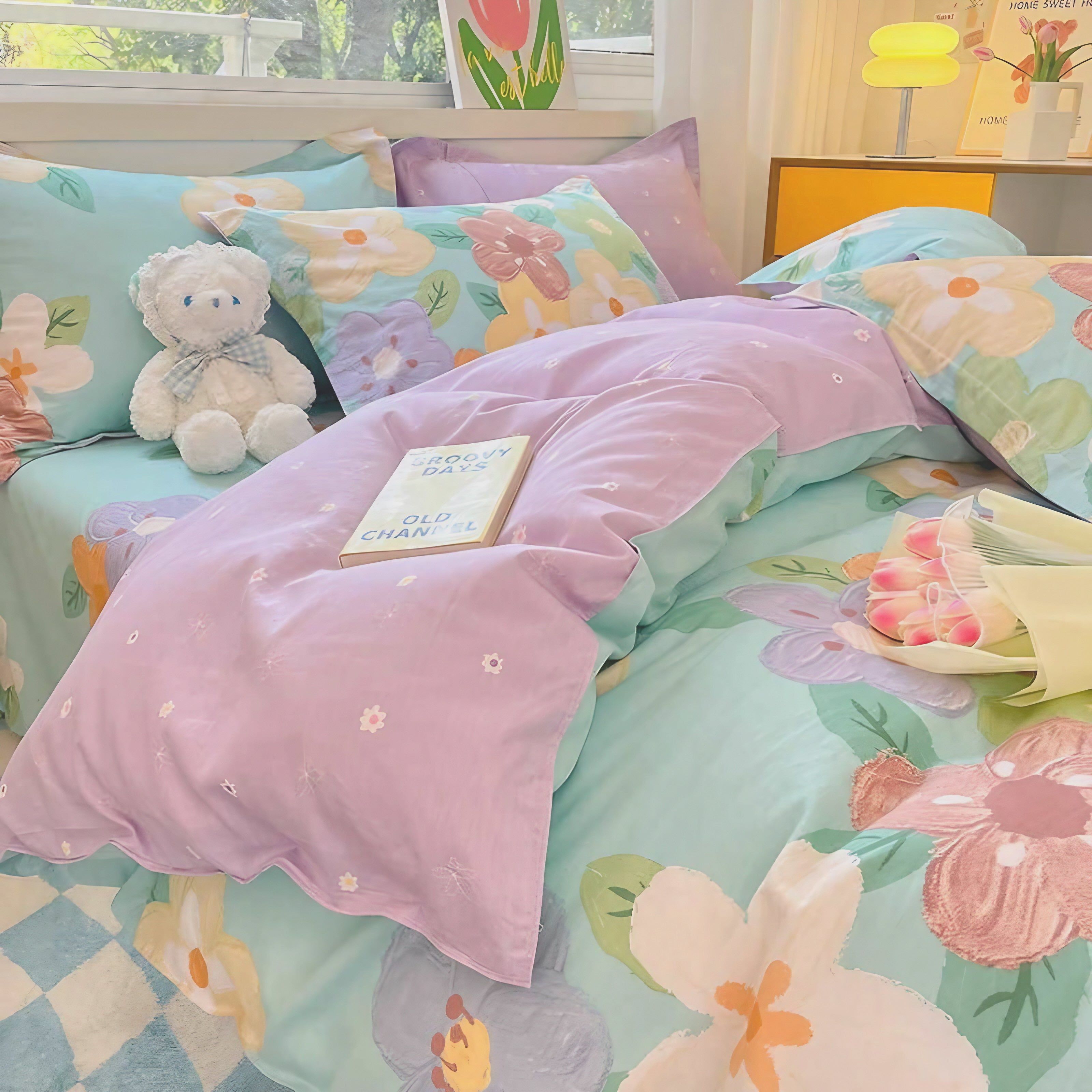 Pastel Garden Bedding Set