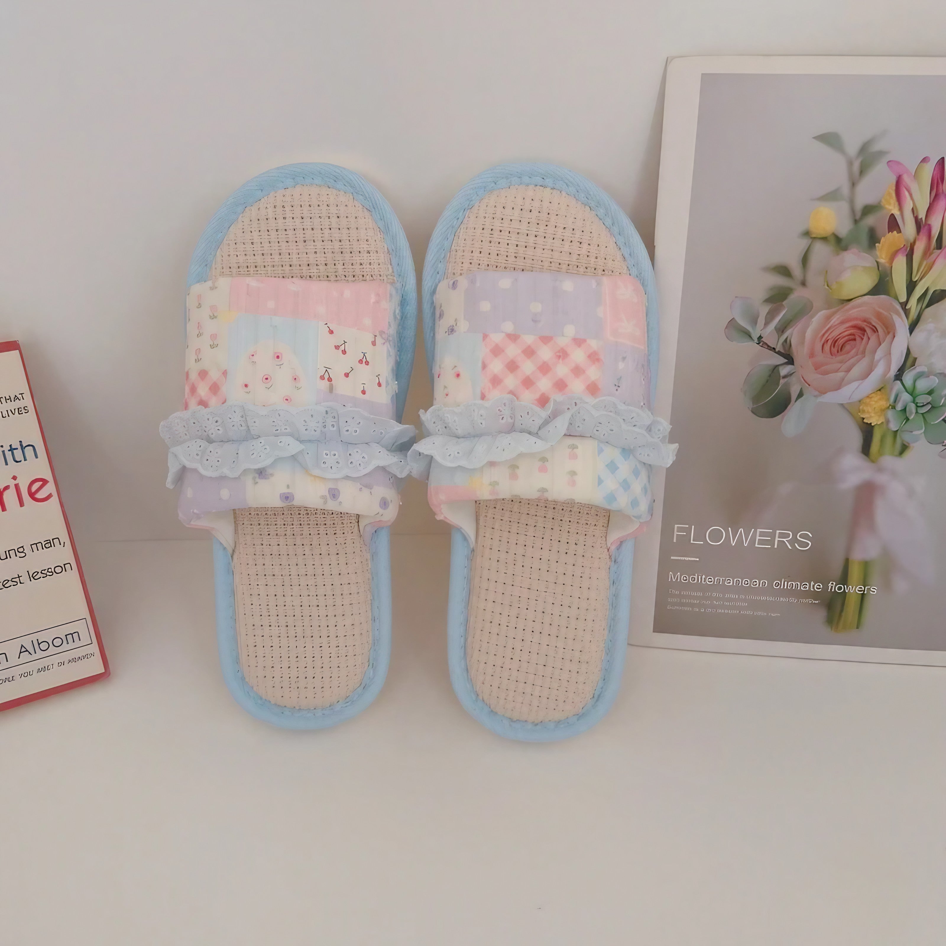Pastel Patchwork Slippers