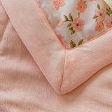 Peach Garden Ruffle Pillowcase