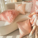 Peach Petal Velvet Cushion Covers