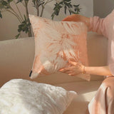 Peach Petal Velvet Cushion Covers