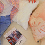 Peach Petal Velvet Cushion Covers