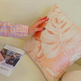 Peach Petal Velvet Cushion Covers