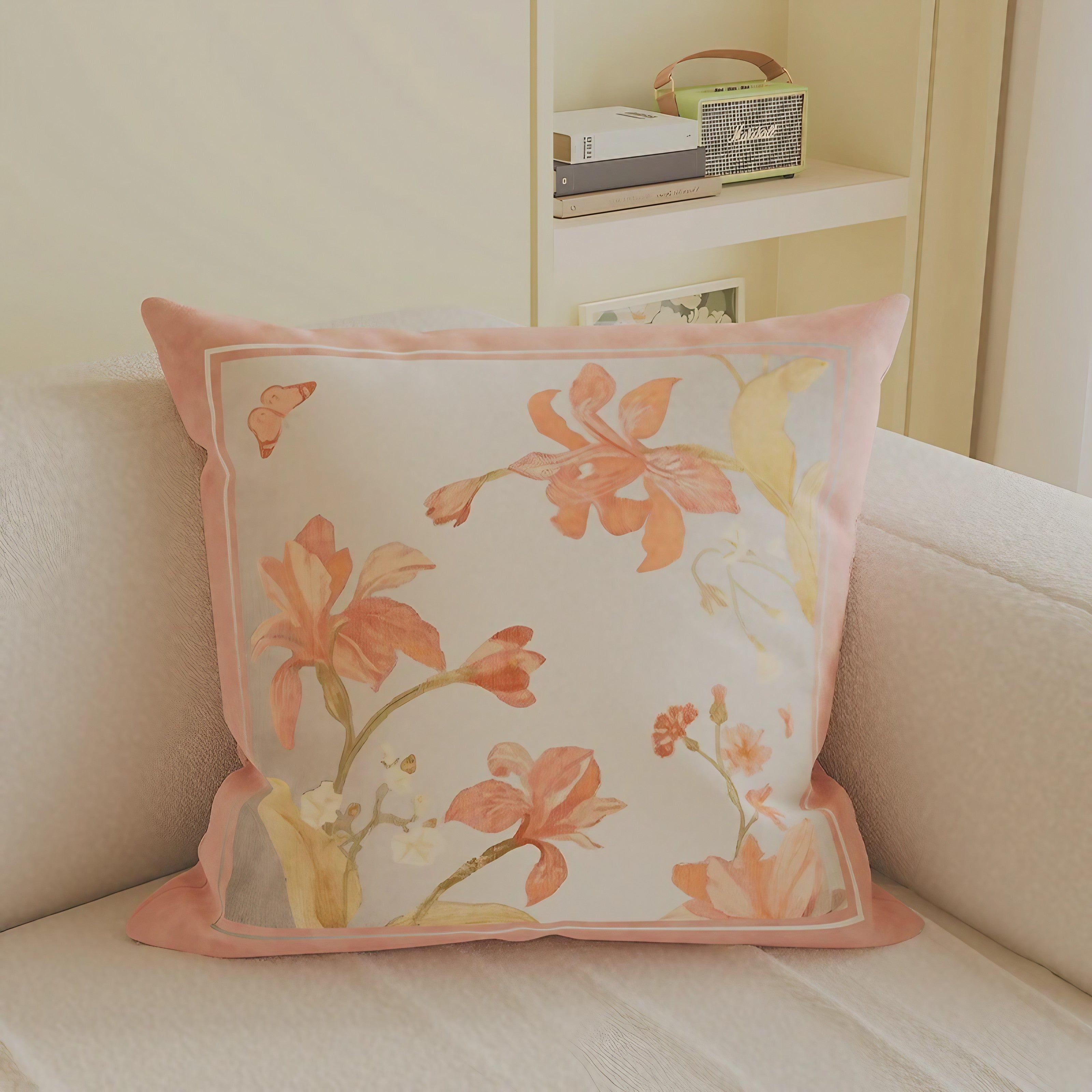 Peach Bloom Cushion Covers