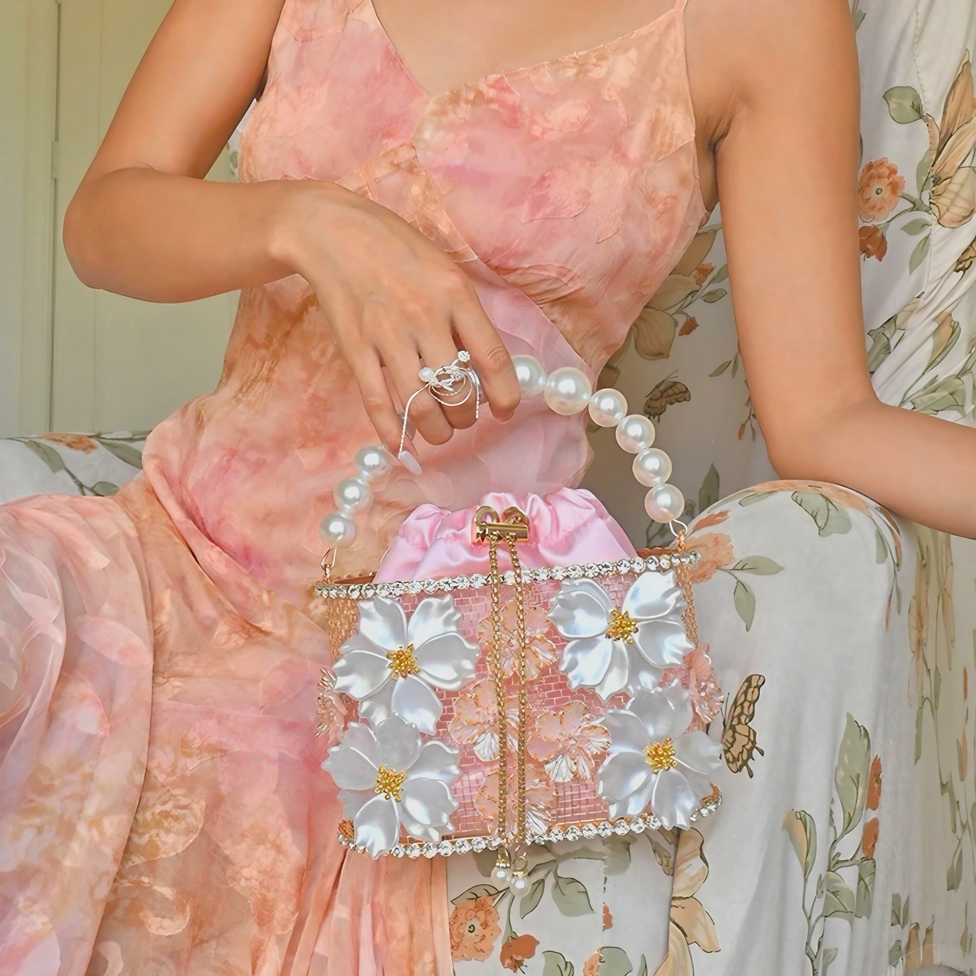 Pearl Blossom Basket