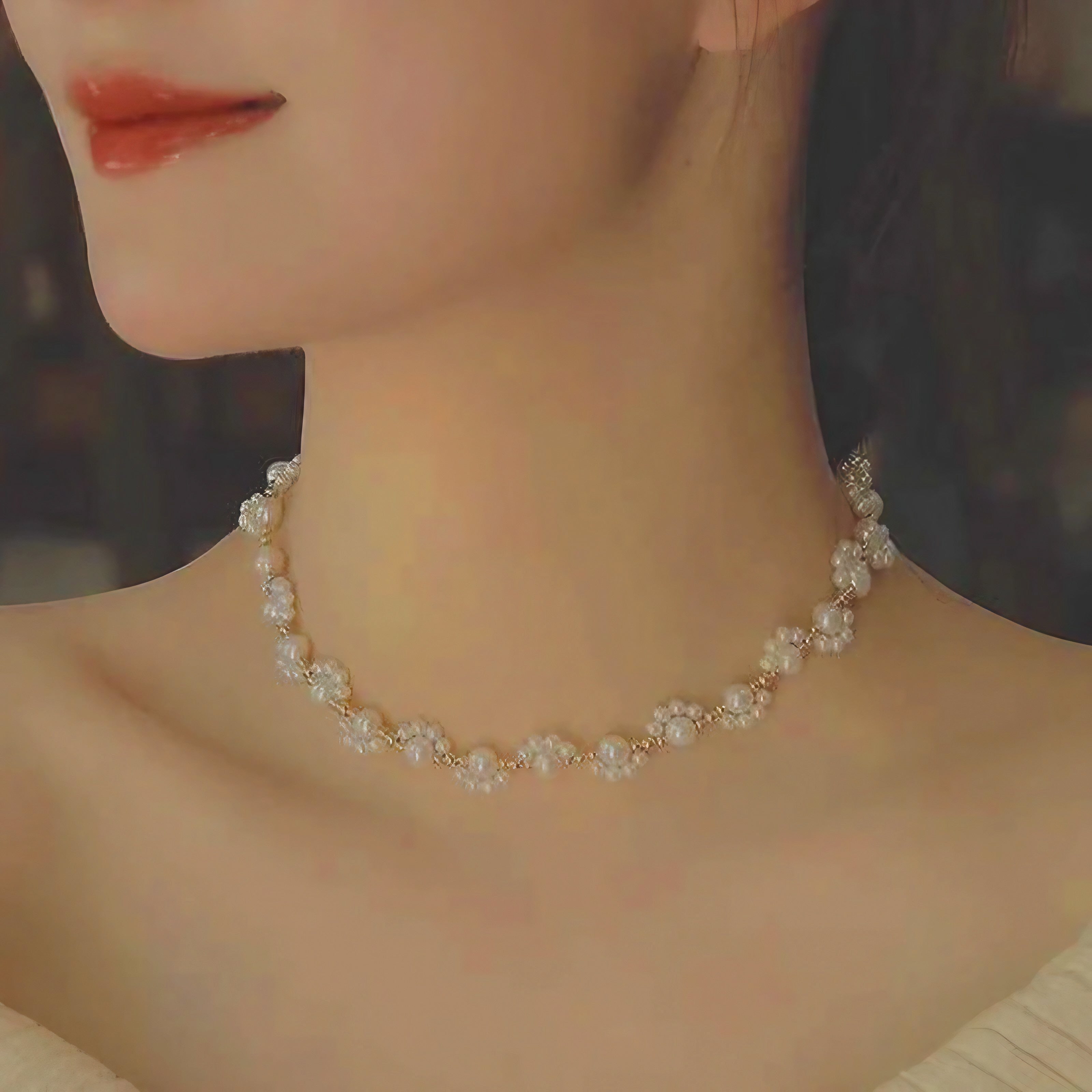 Pearl Blossom Choker