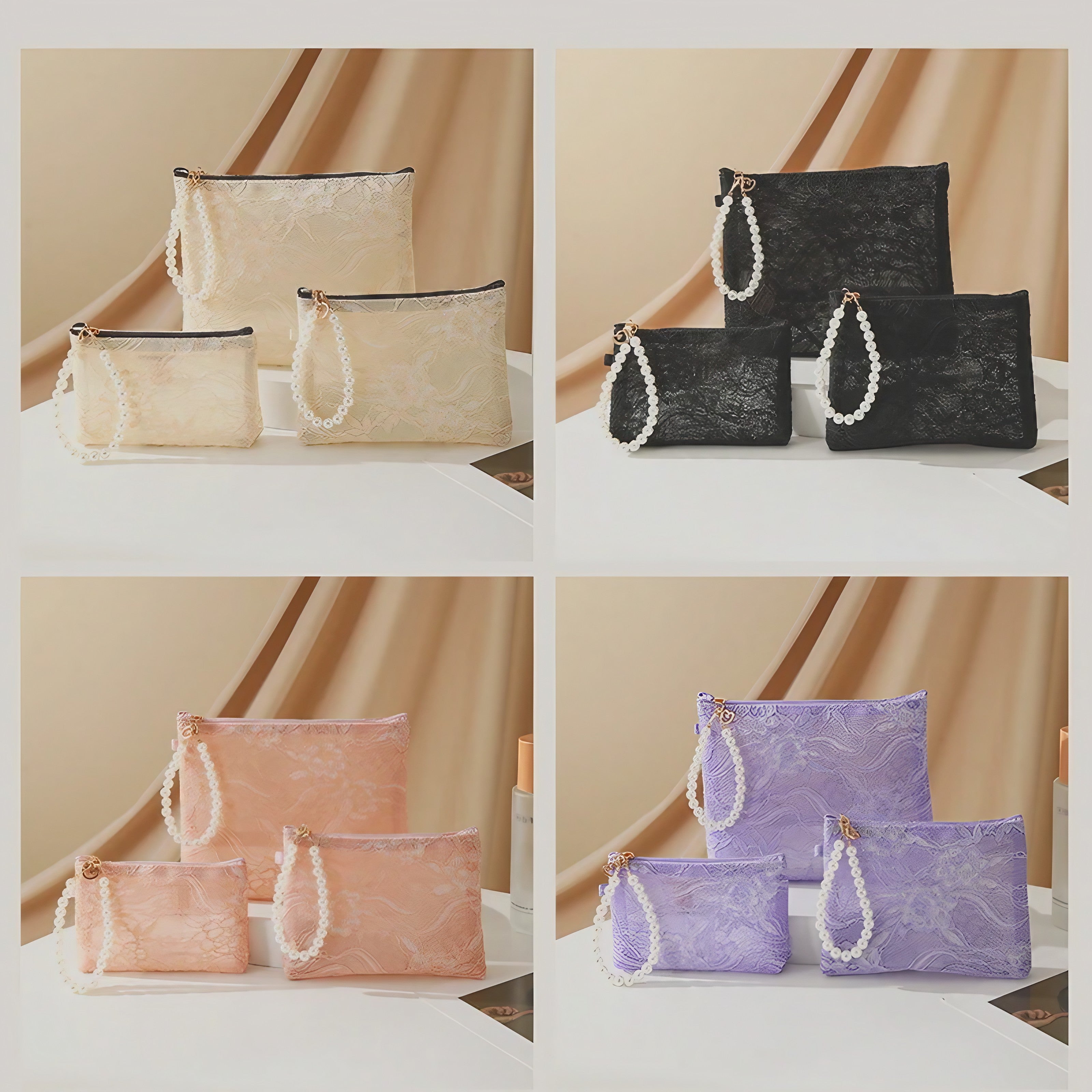 Pearl Lace Pouch