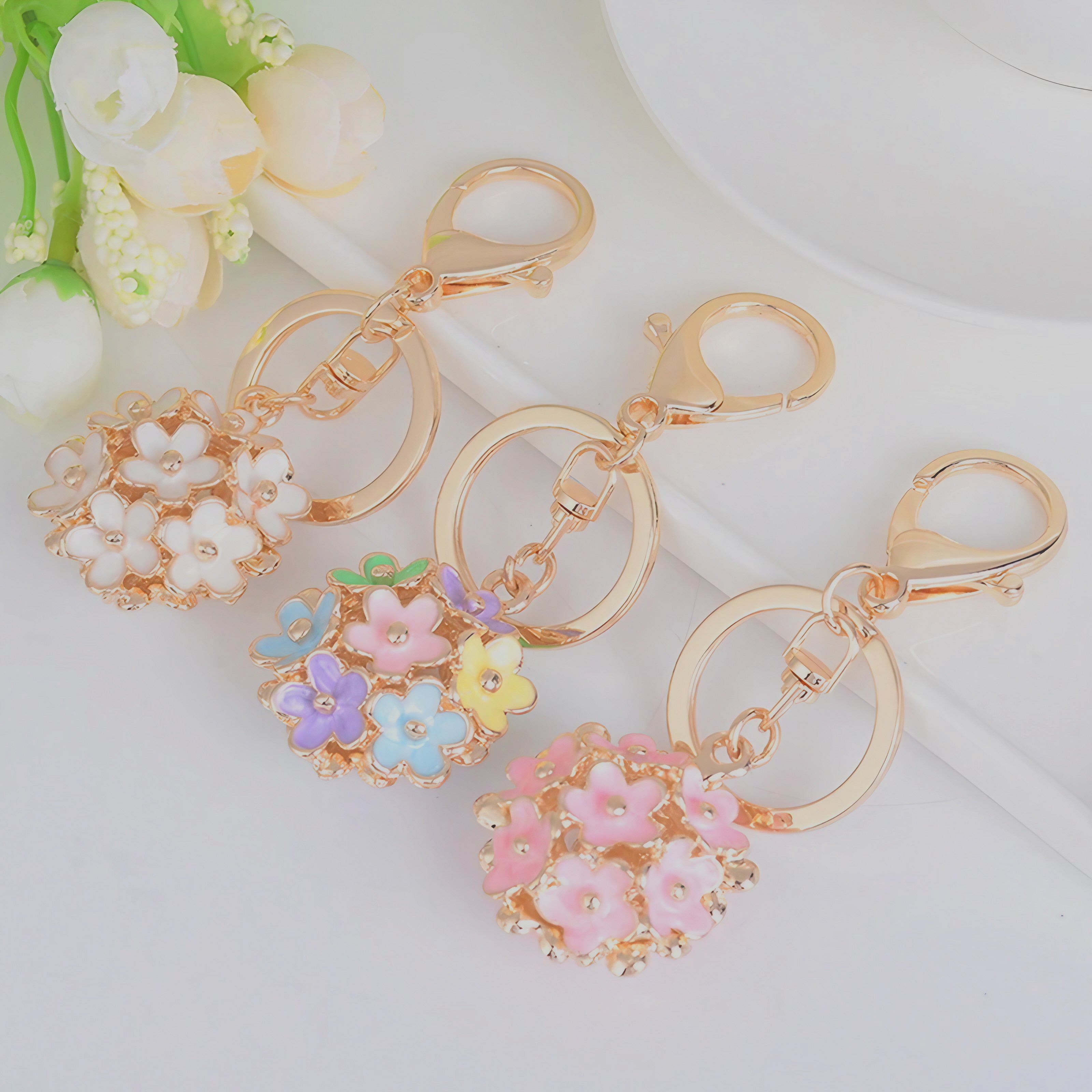 Petal Bouquet Keyring