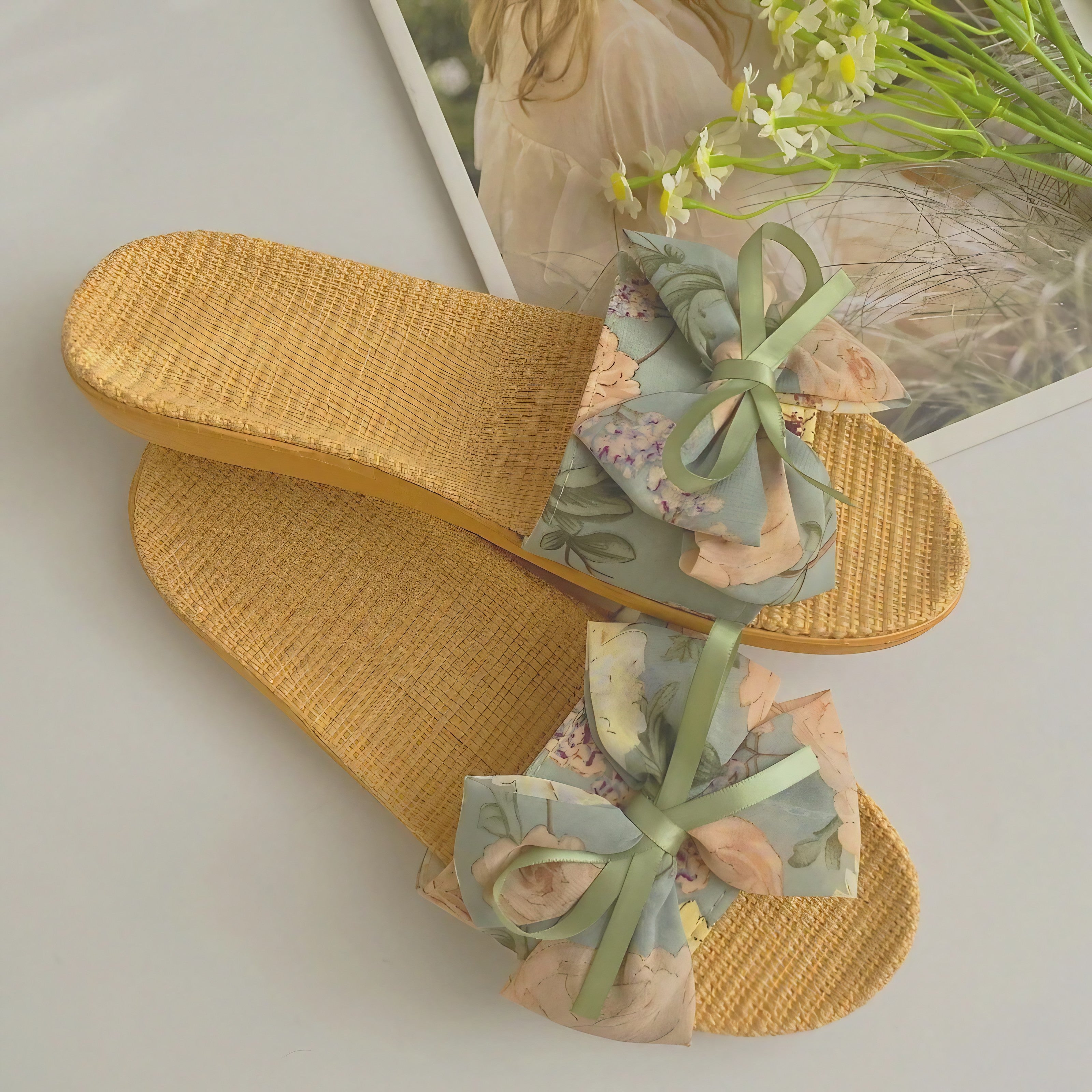 Petal Bow Slides