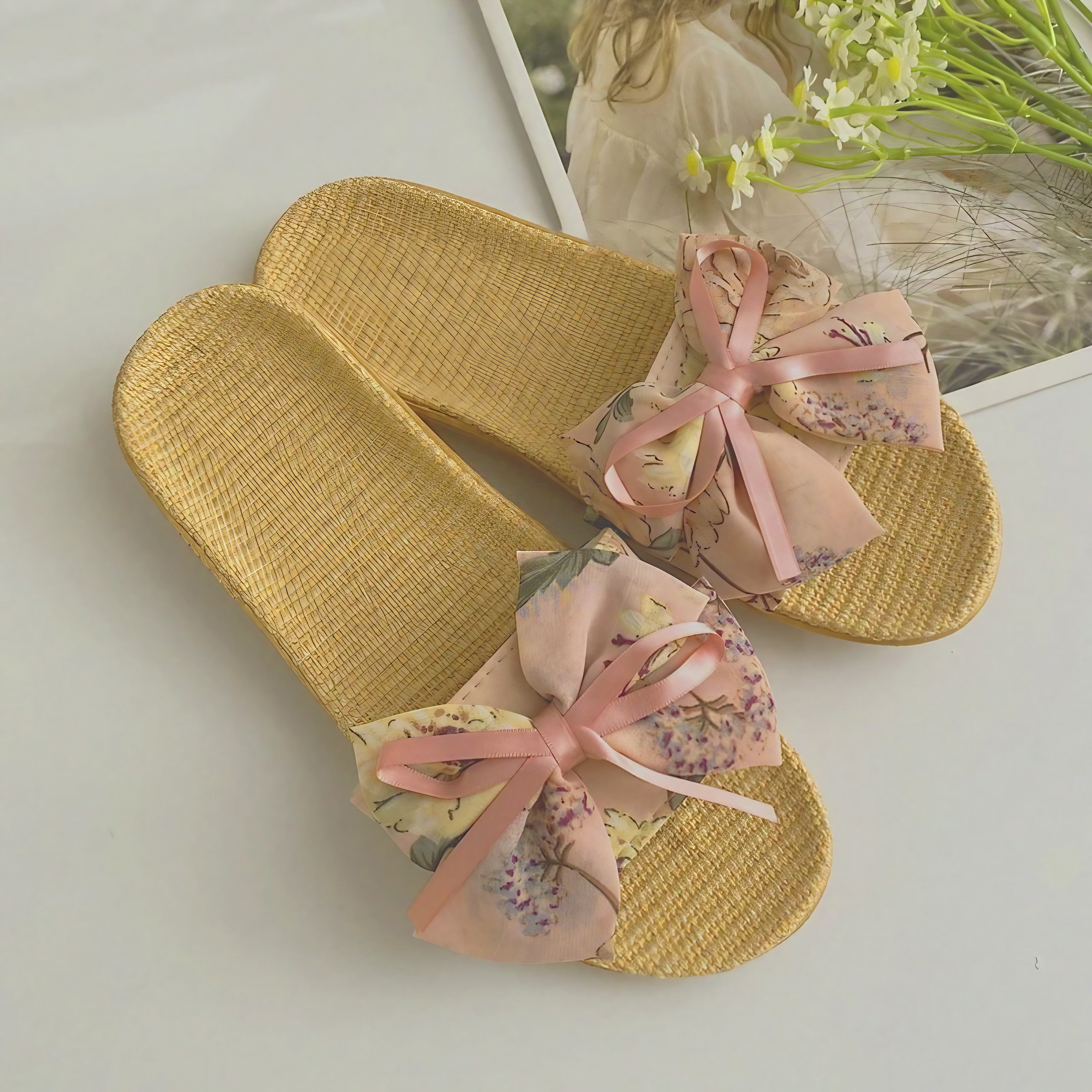 Petal Bow Slides