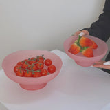 Petal Glow Frosted Glass Bowl