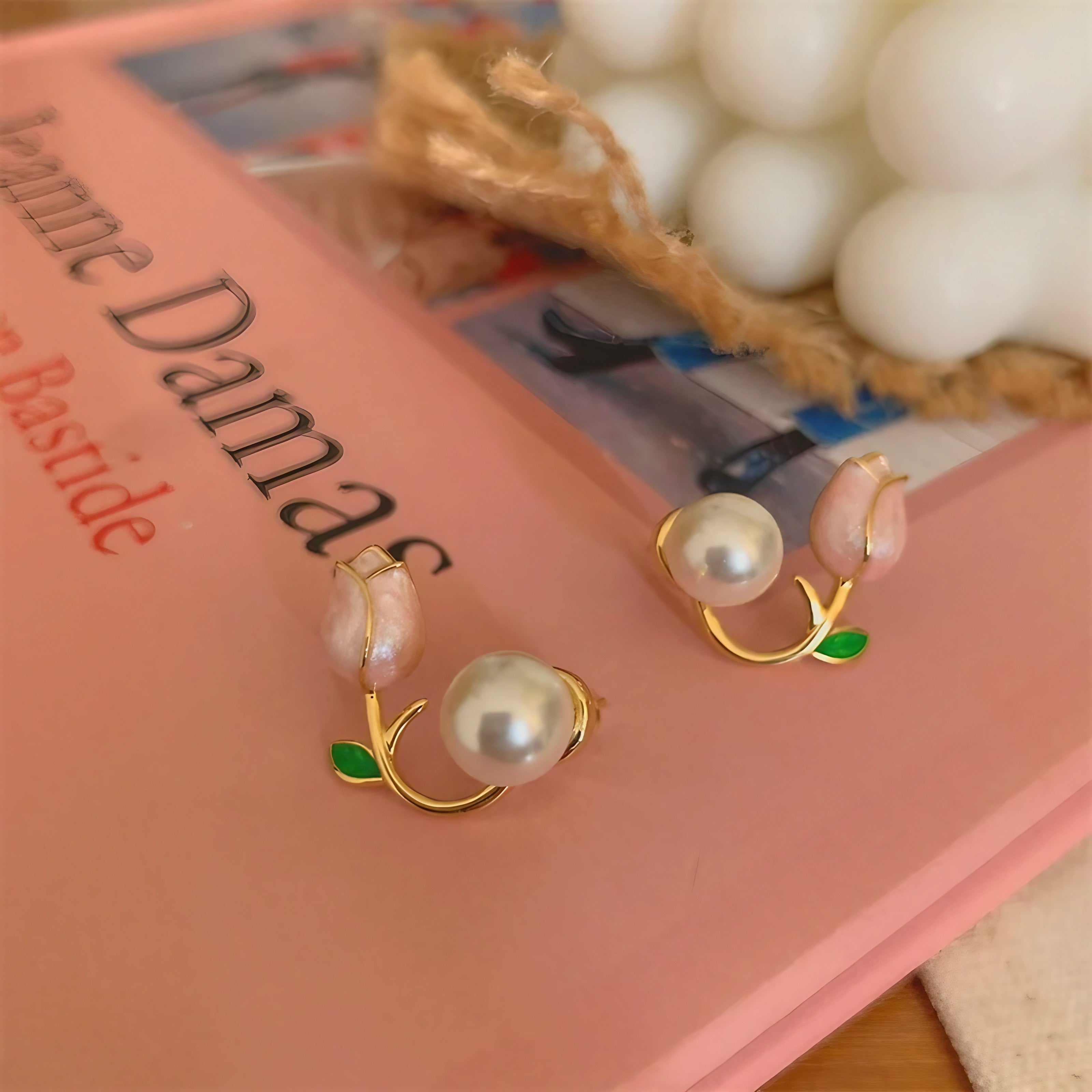 Petal Glow Pearl Earrings