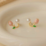 Petal Glow Pearl Earrings