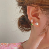 Petal Glow Pearl Earrings