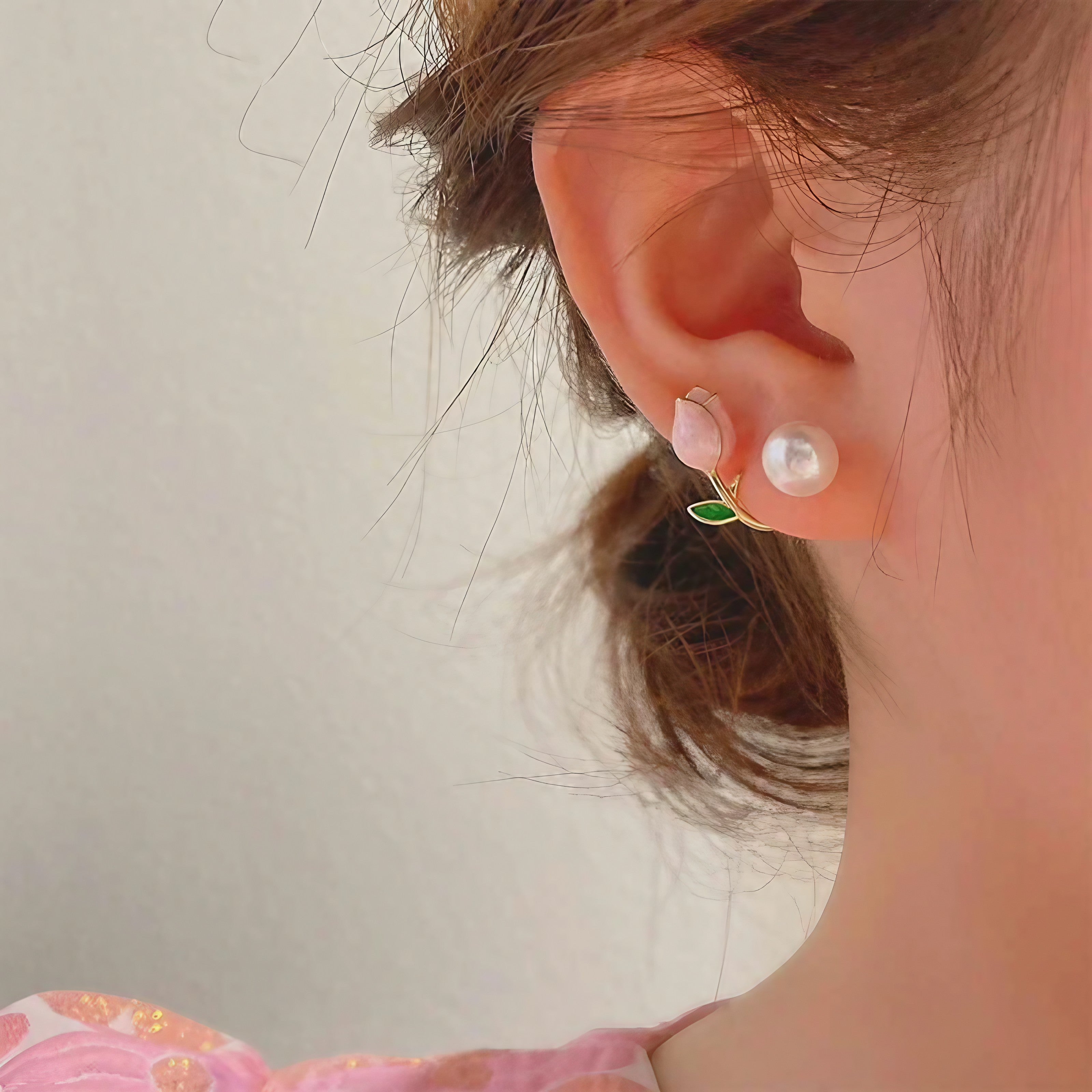 Petal Glow Pearl Earrings