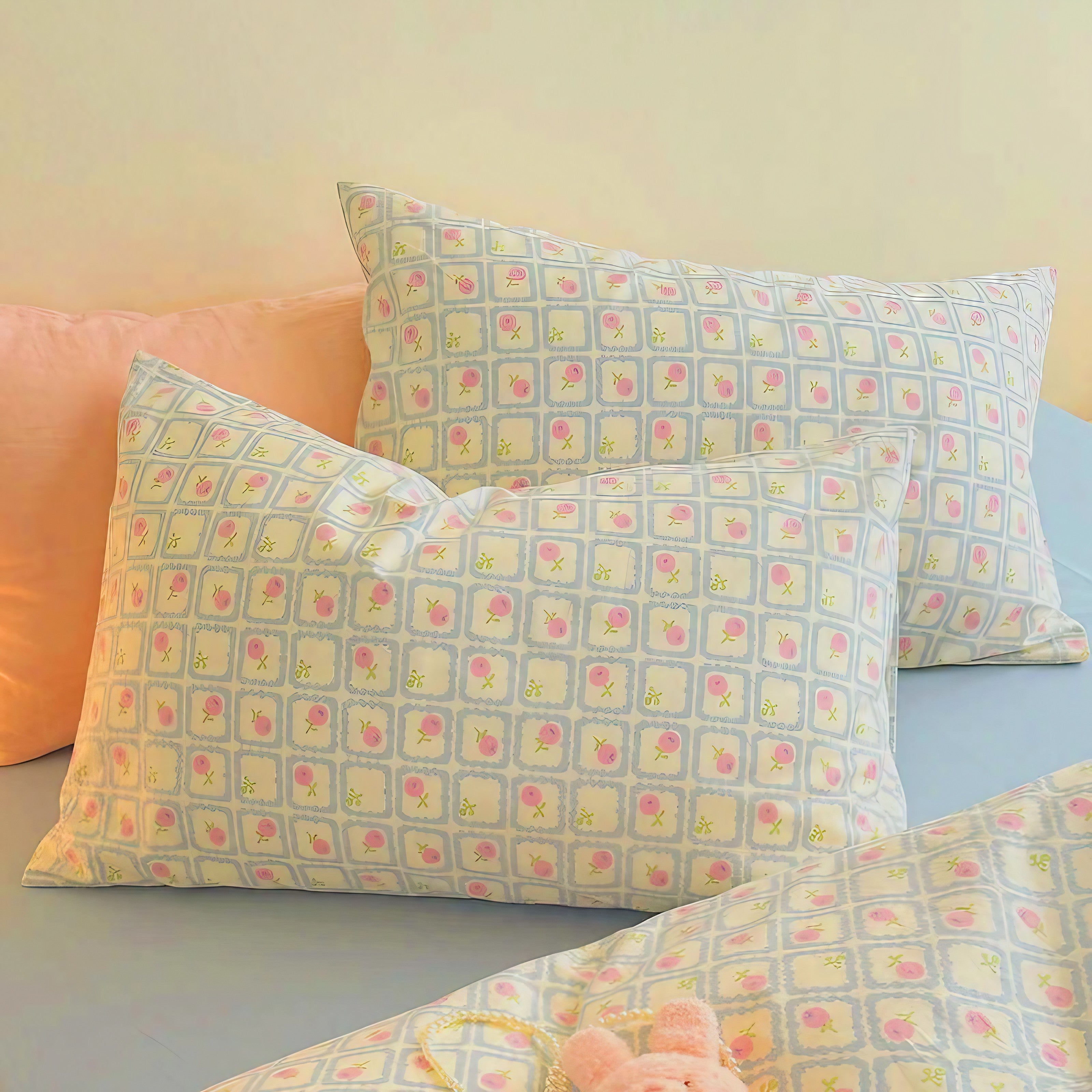 Petal Grid Pillowcase