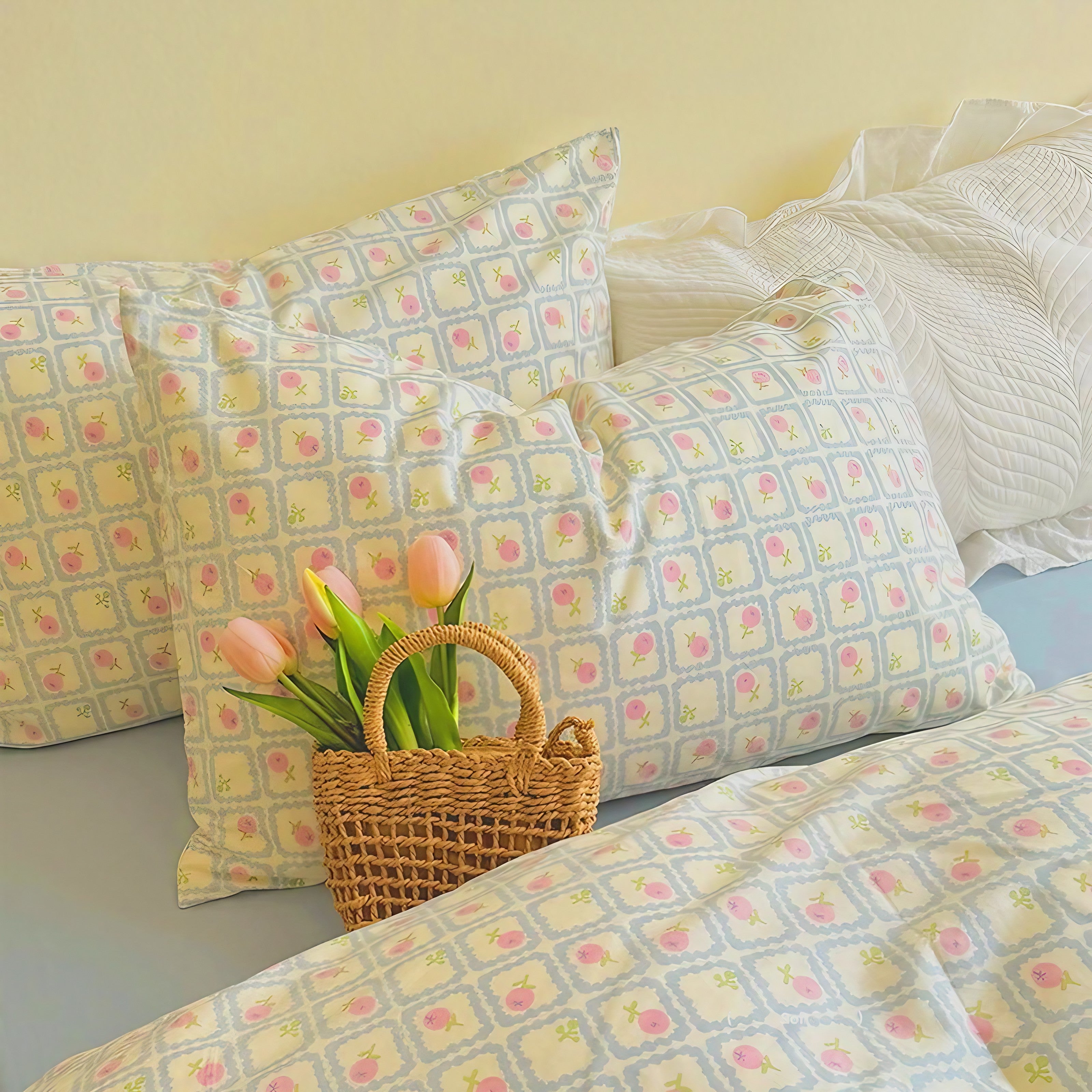 Petal Grid Pillowcase