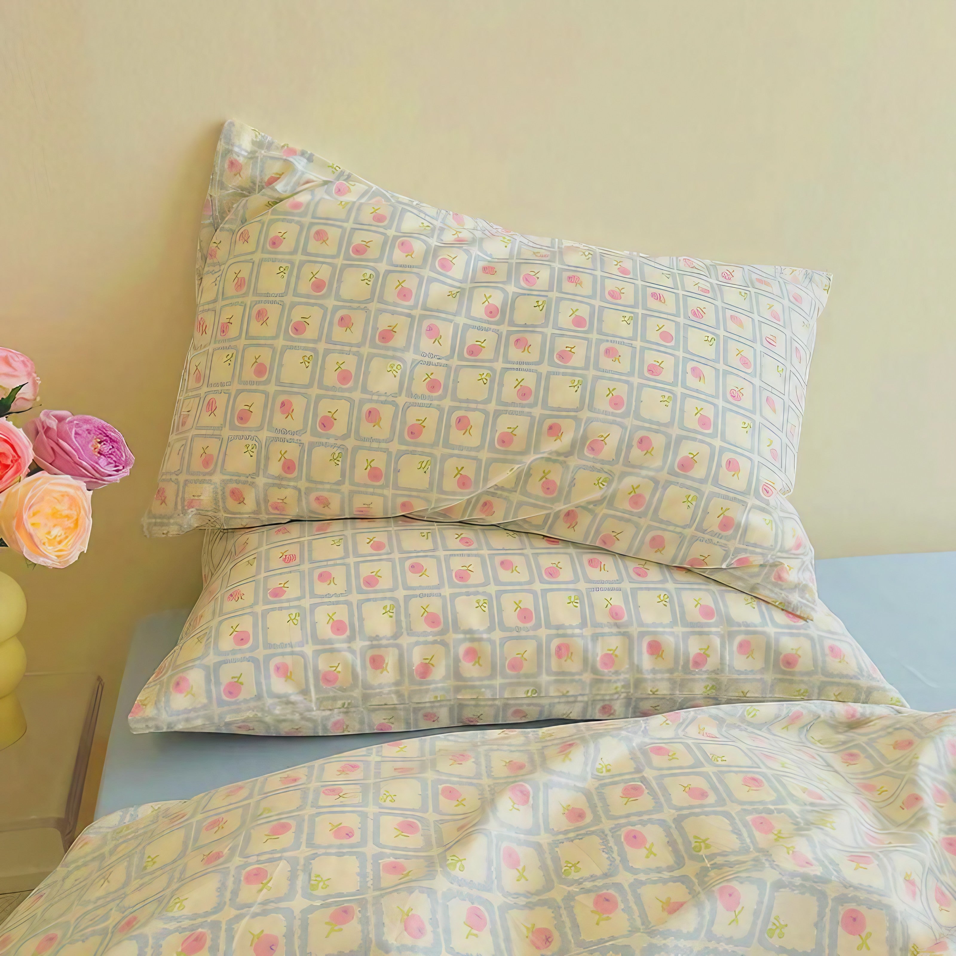 Petal Grid Pillowcase