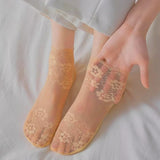 Petal Mist Sheer Socks